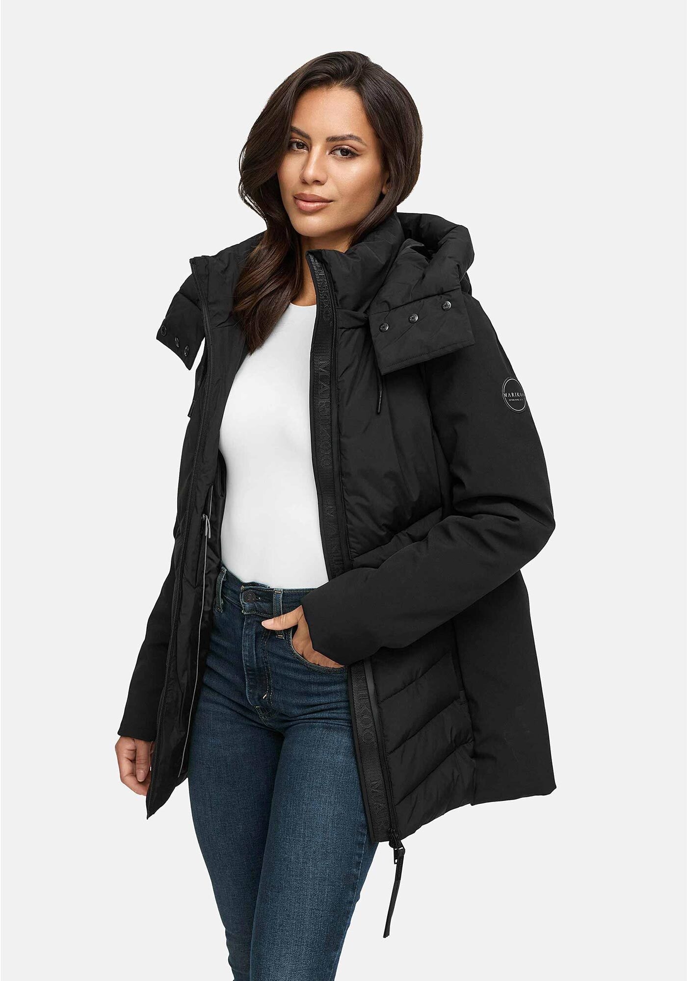 Marikoo Winterjacke »Tivaa«, Feminine Silhouette