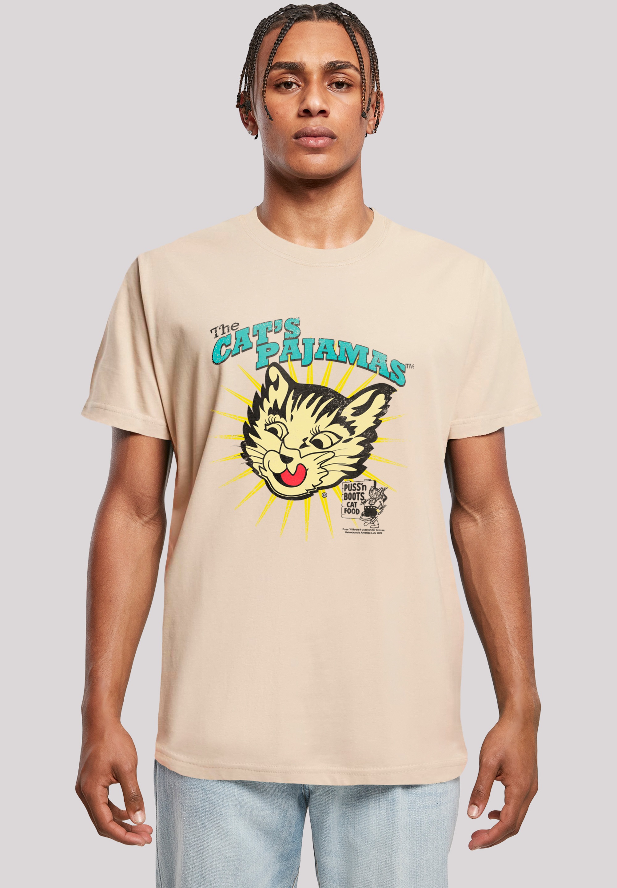 F4NT4STIC T-Shirt "Puss N Boots The Cats Pajamas Vintage Art" Premium Quali günstig online kaufen
