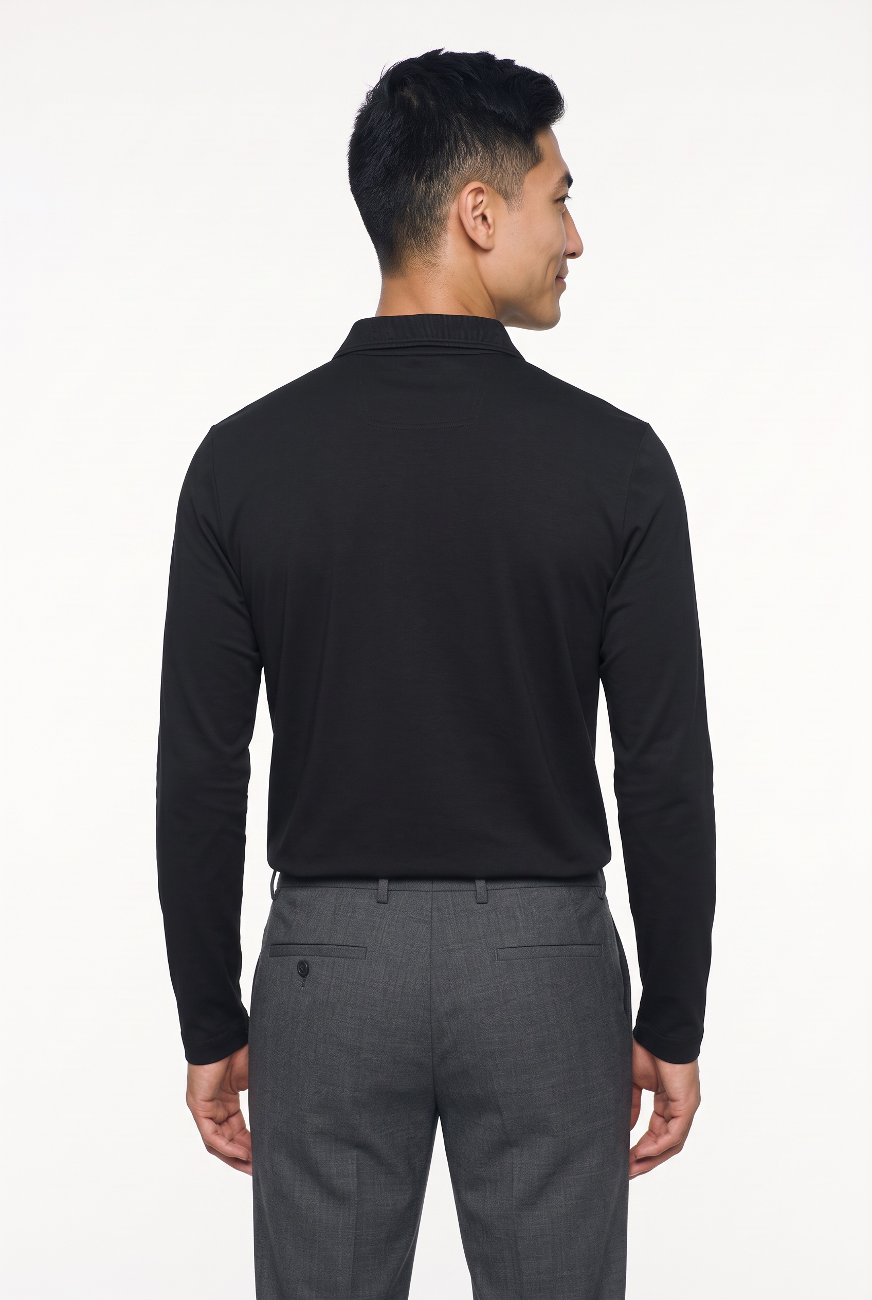 BOSS GREEN Langarm-Poloshirt »Pirol« Langarm, regular fit, Logo-Stickerei