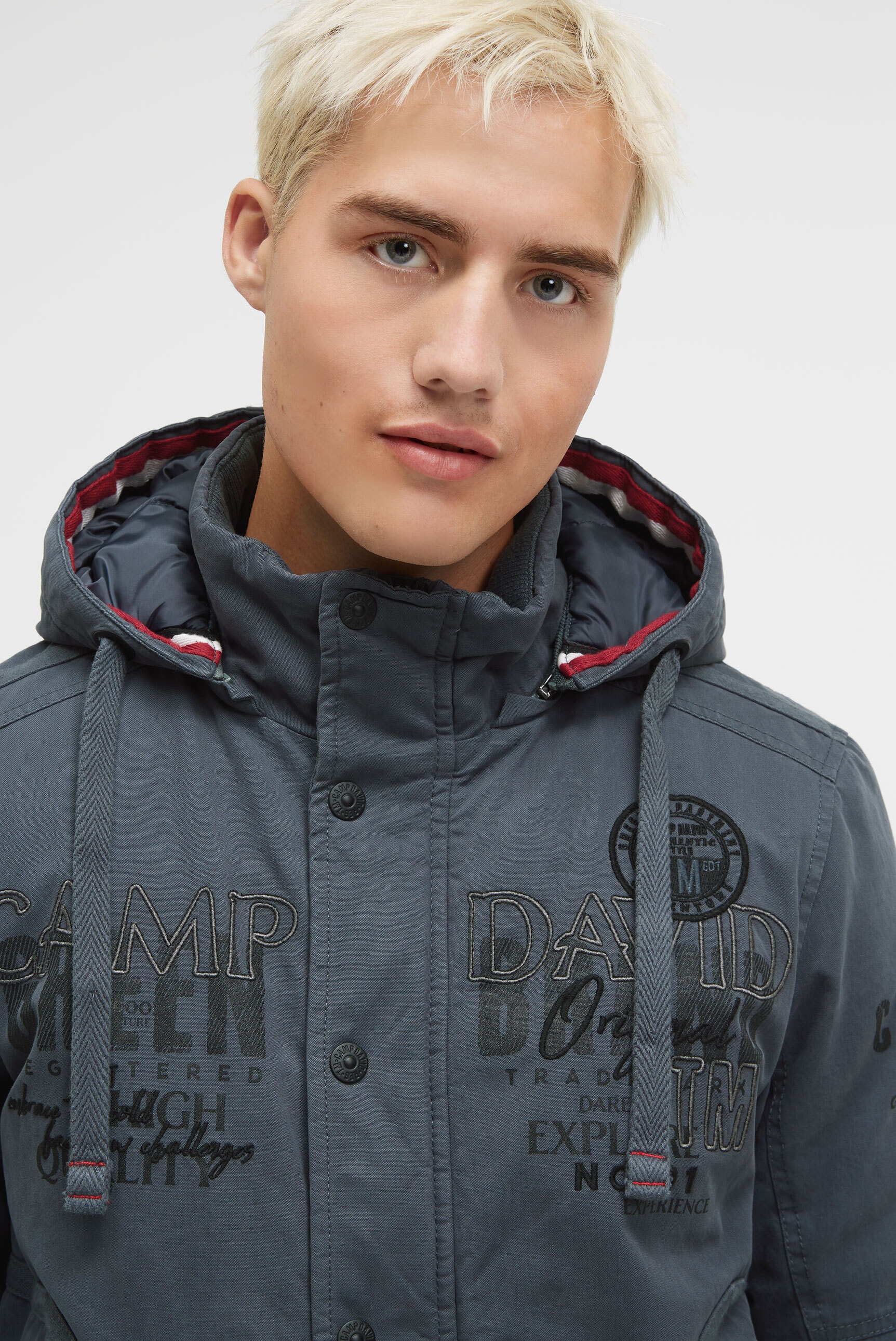 CAMP DAVID Winterjacke mit Kapuze mit Stehkragen & Kapuze