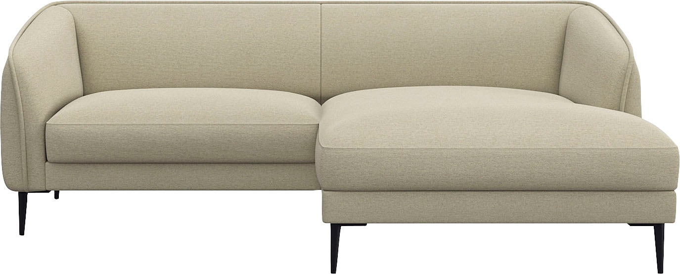 FLEXLUX Ecksofa "Belle Designsofa, bequem durch Kaltschaum im Sitz" Skandinavisches Design, In hochwertiger Verarbeitung, B/T 218/149 cm