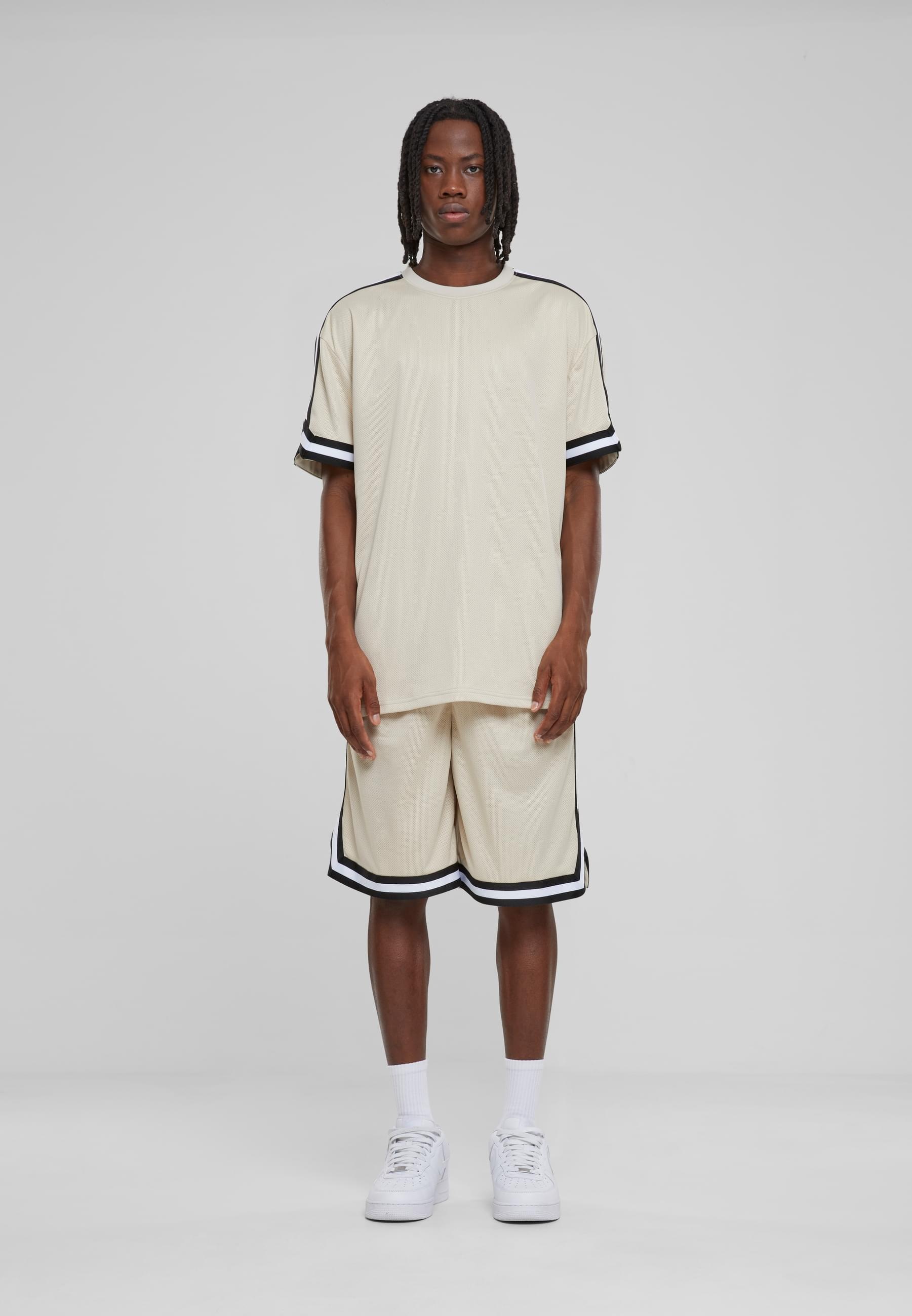 URBAN CLASSICS T-Shirt »Urban Classics Herren Oversized Stripes Mesh Tee«, (1 tlg.)