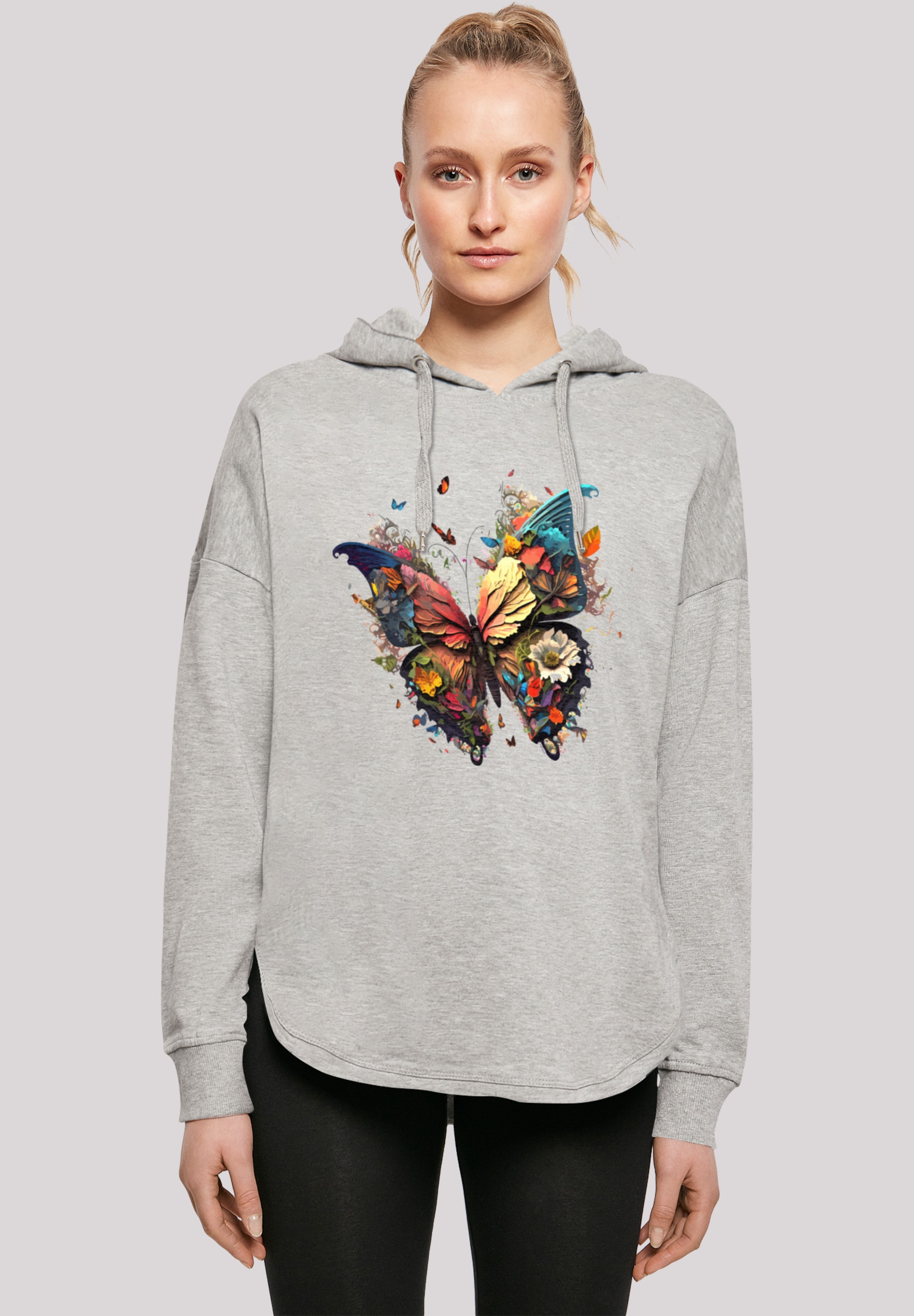 F4NT4STIC Kapuzenpullover "Schmetterling Bunt", Print