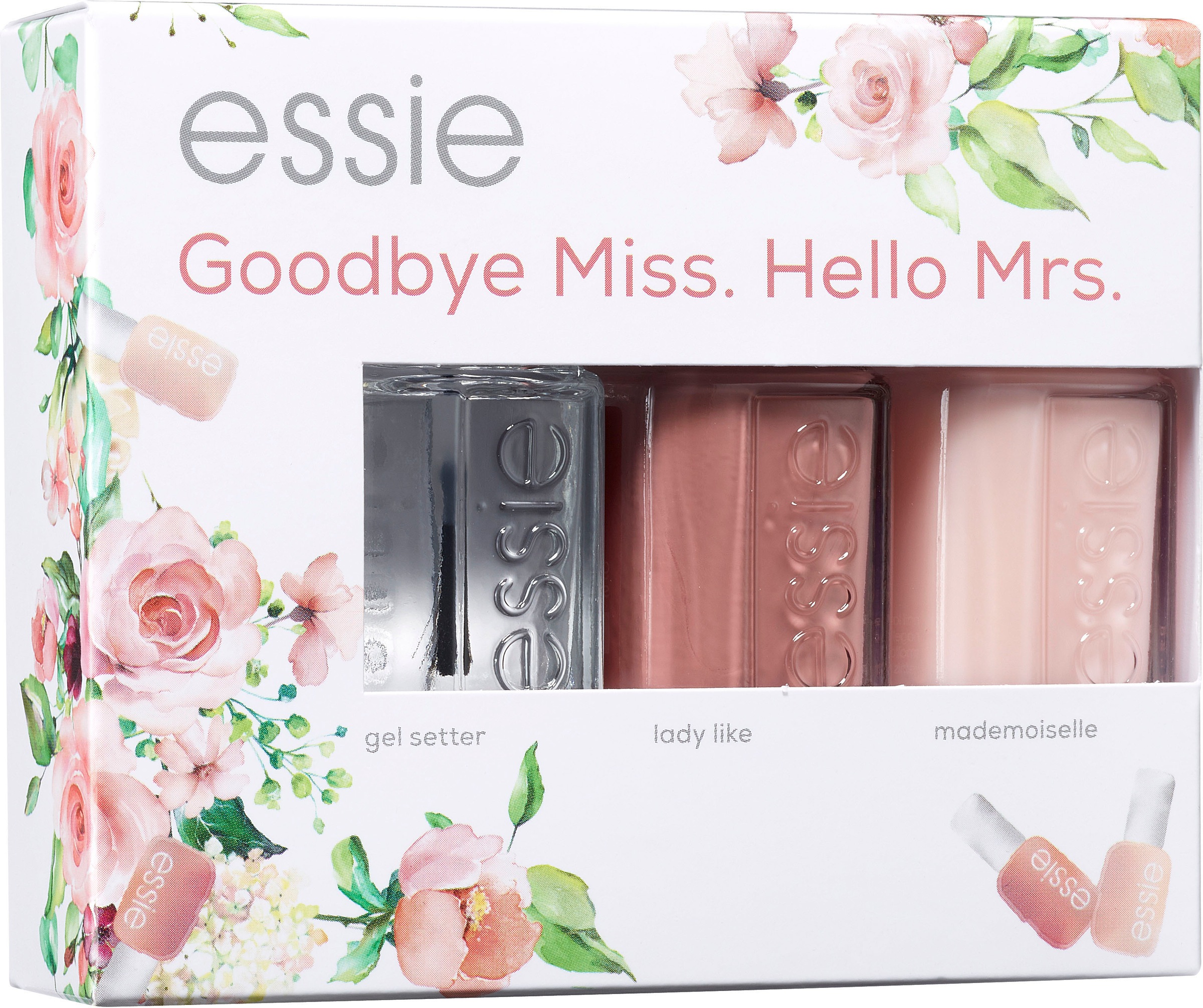 essie Nagellack-Set »Bride Set Goodbye Miss. Hello Mrs.«, (Set, 3 tlg.)