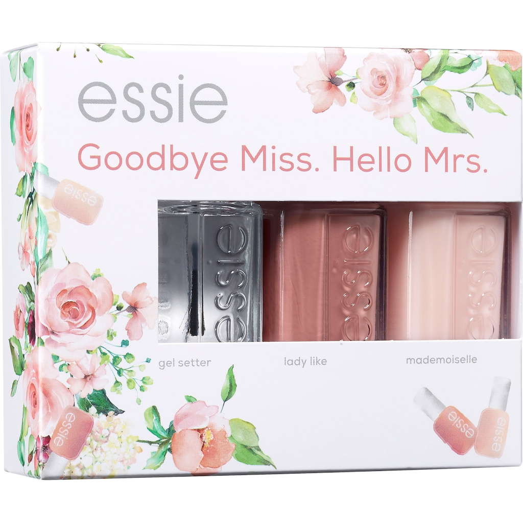 essie Nagellack-Set »Bride Set Goodbye Miss. Hello Mrs.«, (Set, 3 tlg.)