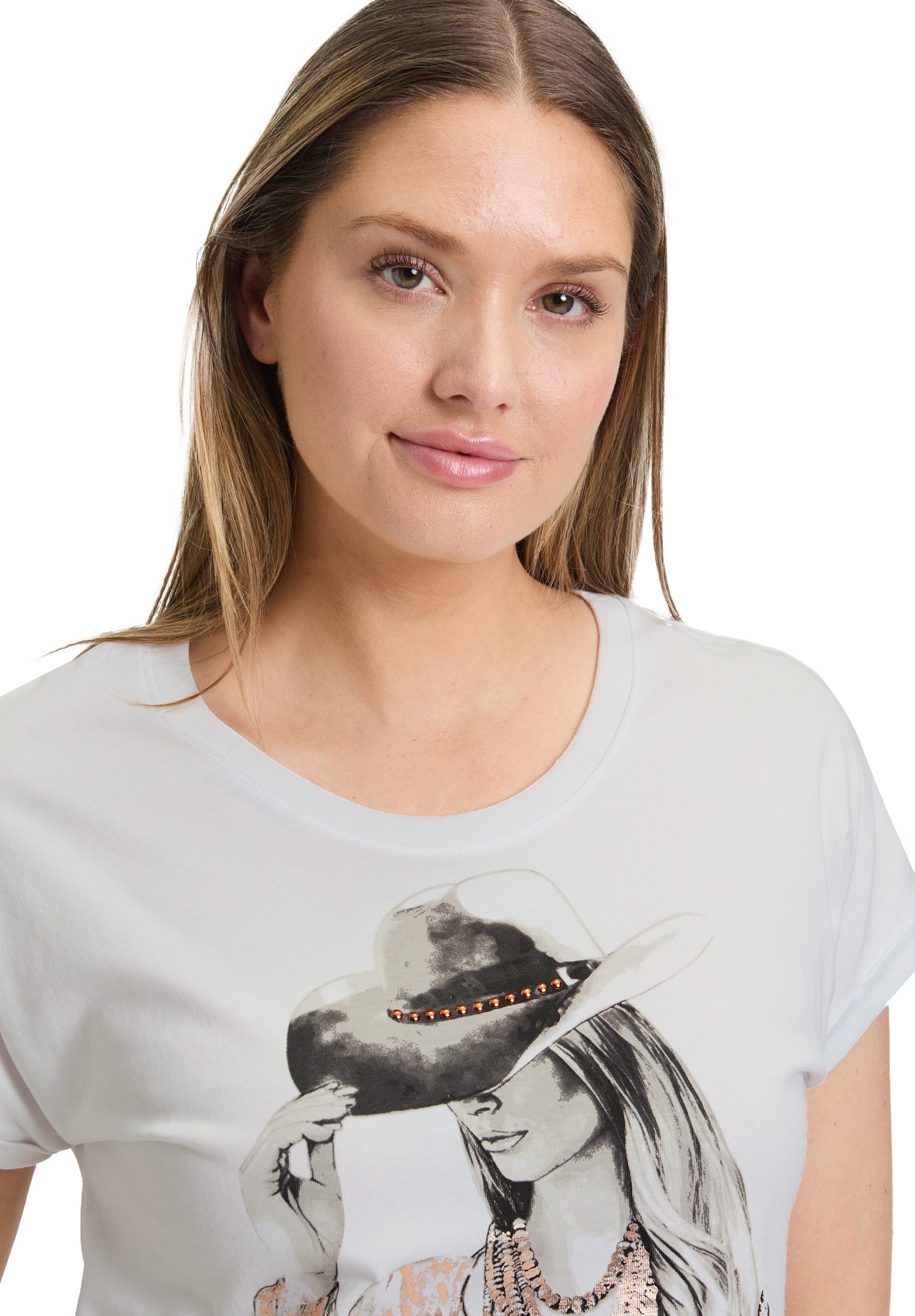 Betty Barclay Kurzarmshirt »Betty Barclay Casual-Shirt mit Ärmelaufschlag«, (1 tlg.)
