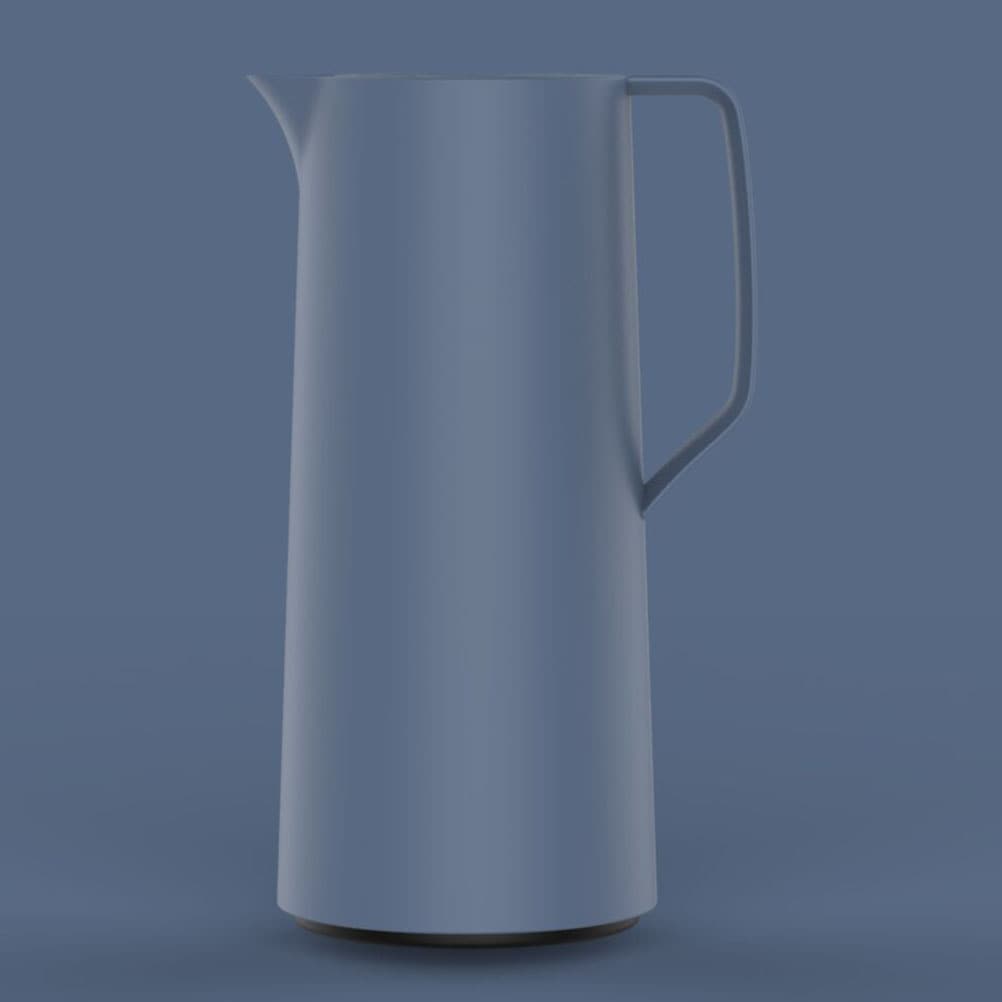 Emsa Isolierkanne »Motiva in modernem Design, 100% auslaufsicher, Made in Germany« 1 l doppelwandiger Glasisolierkolben, bis zu 12h warm/24h kalt, 1 tlg. Quick-Press-Deckel, Einhandbedienung, ergonomischer Schraubdeckel