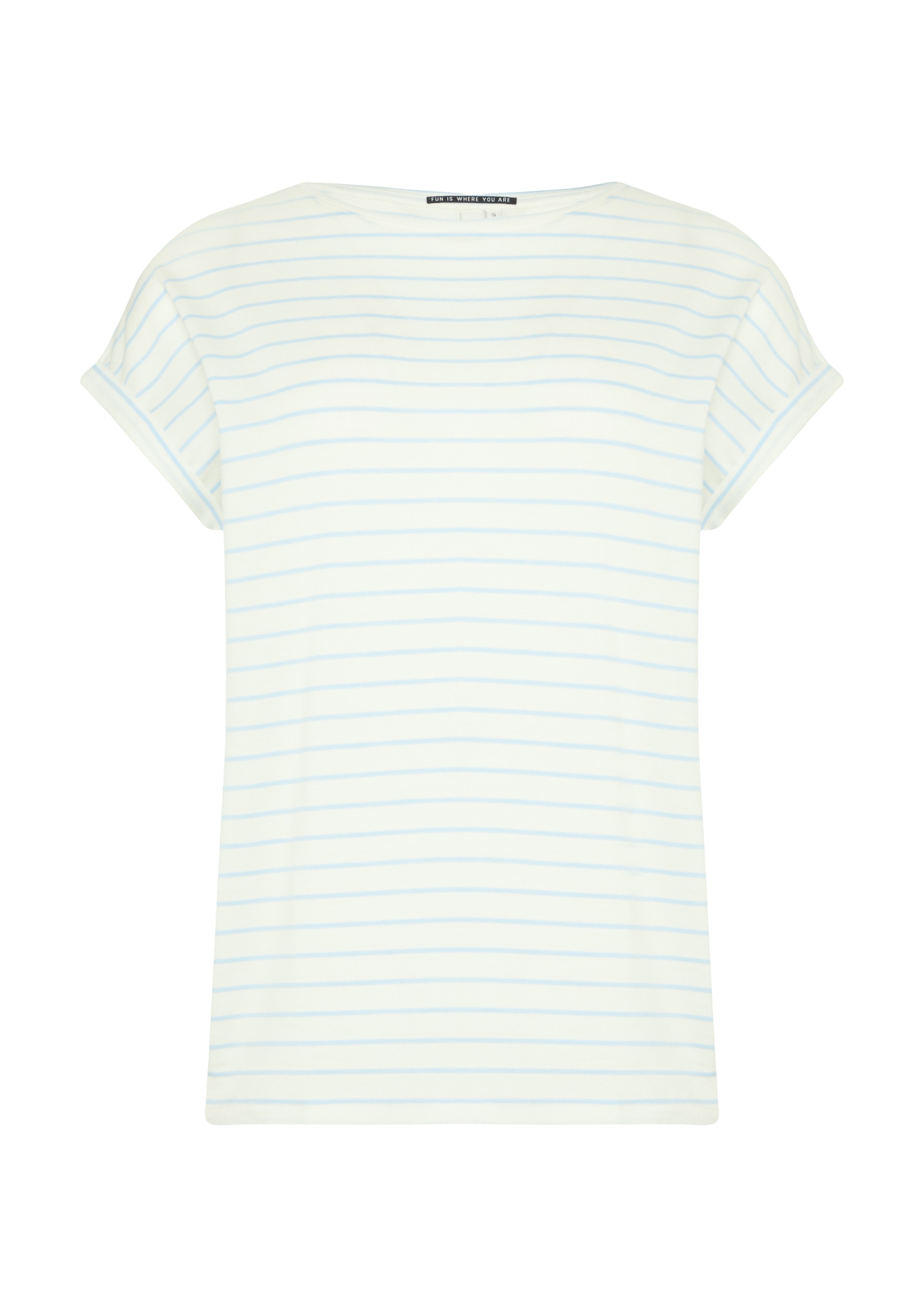 QS Kurzarmshirt, mit Ärmelaufschlag