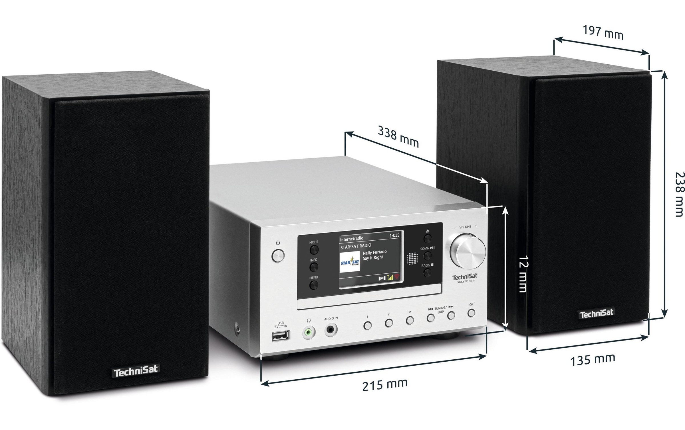 TechniSat Microanlage »Viola 710 CD IR« (Bluetooth Digitalradio (DAB+) | FM-Tuner | Internetradio )