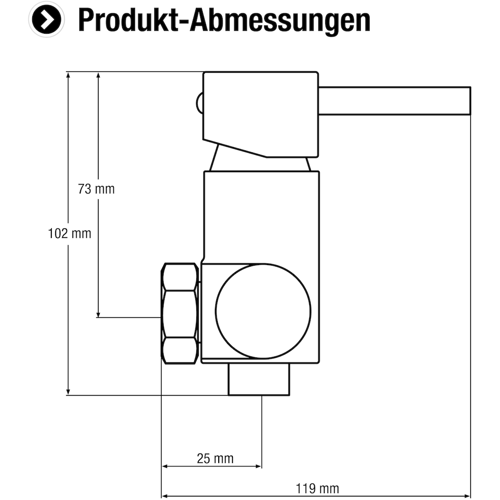 CORNAT Duscharmatur »"Cazin" Hochwertiger Messingkörper - verchromt - 1/2 Zoll Brauseabgang«