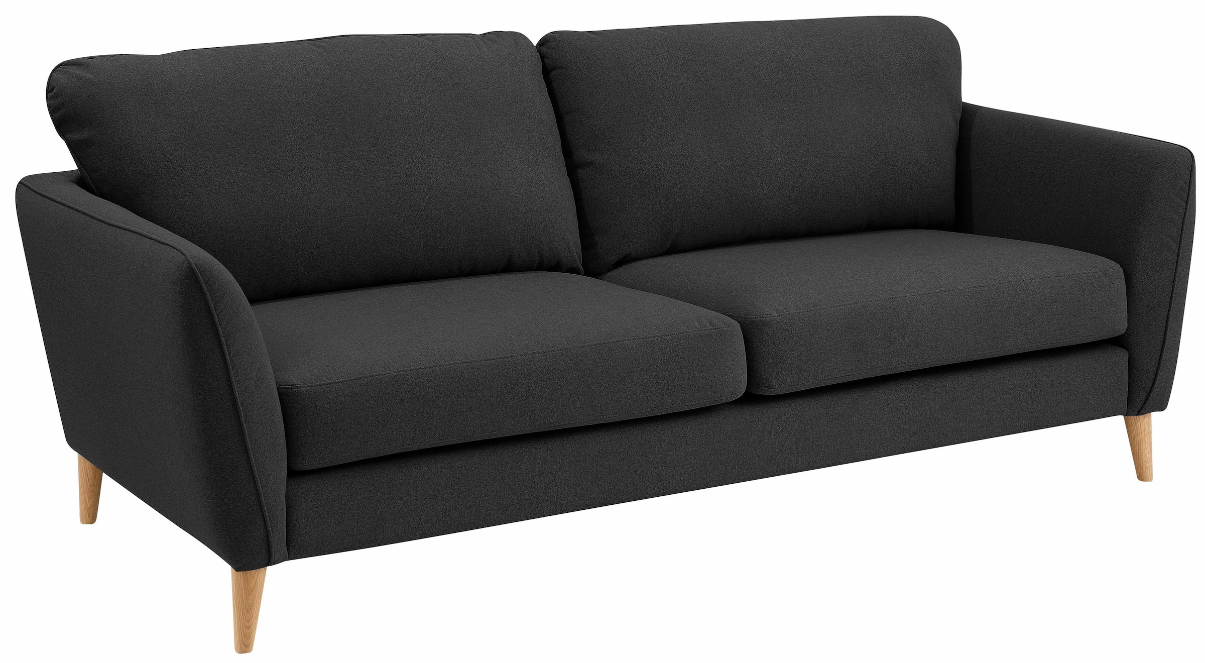 Home affaire 3-Sitzer "MARSEILLE Sofa 206 cm", mit Massivholzbeinen aus Eiche, verschiedene Bezüge und Farbvarianten