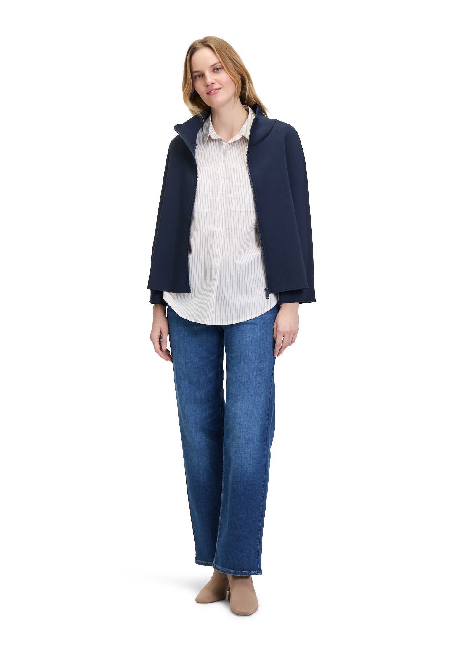 Betty&Co Canvasjacke »Betty & Co Damen Casual-Jacke mit Stehkragen«