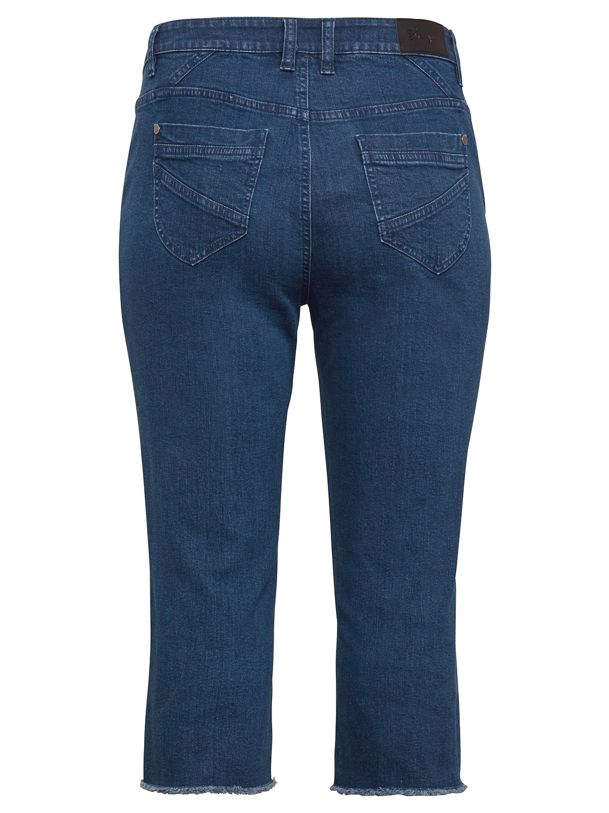 Sheego 3/4-Jeans »Große Größen«, mit Fransen am Saum