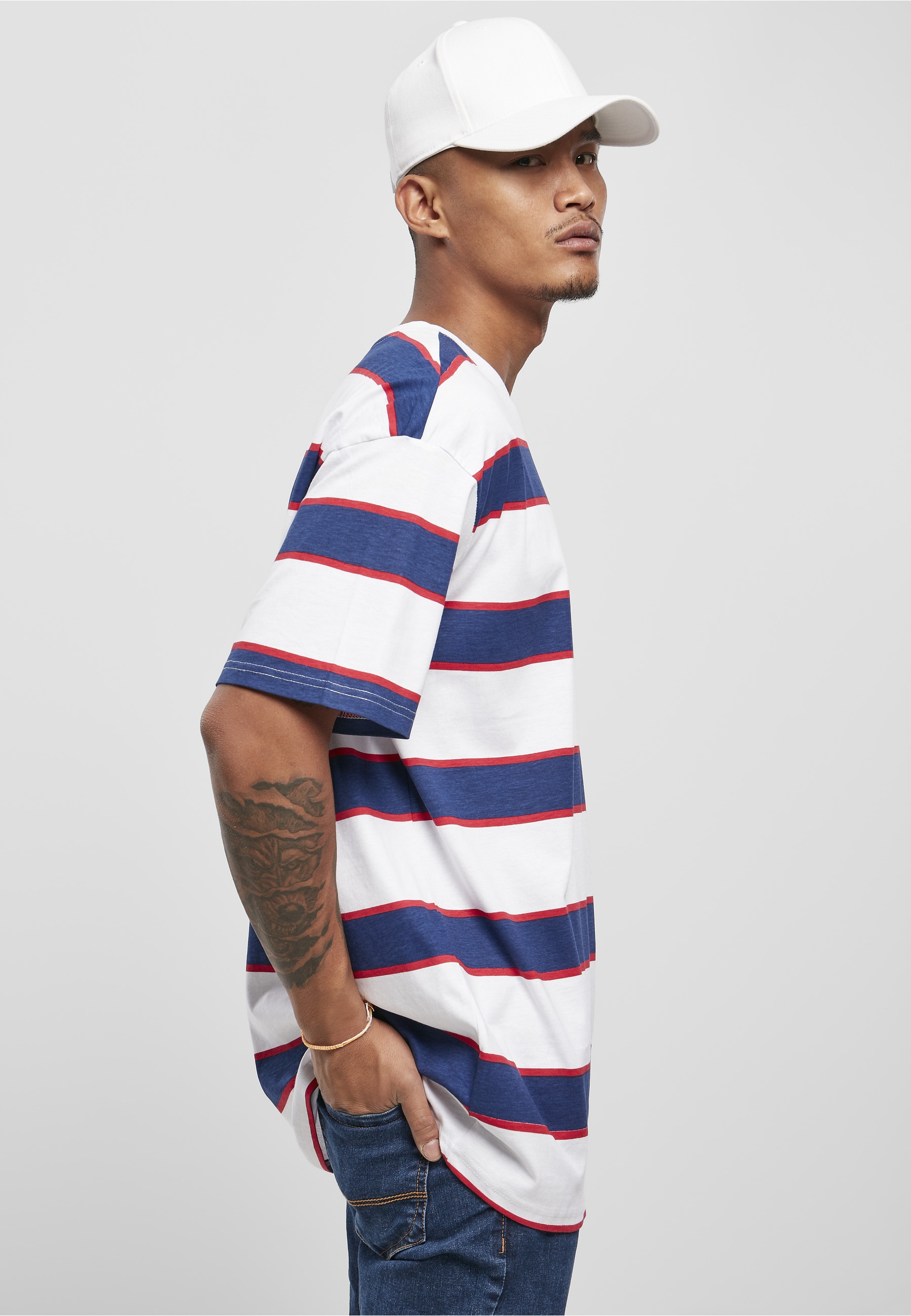 Starter Black Label T-Shirt »Starter Black Label Herren Starter Logo Striped Tee« 1 Stk.