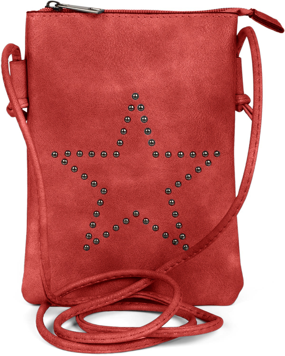 styleBREAKER Mini Bag "Mini Umhängetasche mit Nieten Stern"