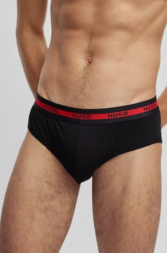 HUGO Underwear Slip, (Packung, 3 St., Im Dreierpack), mit Kontraststreifen günstig online kaufen