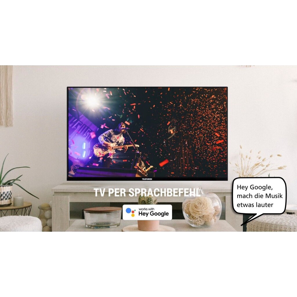 Telefunken QLED-Fernseher »D55Q660M2CW«, 139 cm/55 Zoll, 4K Ultra HD, Smart-TV