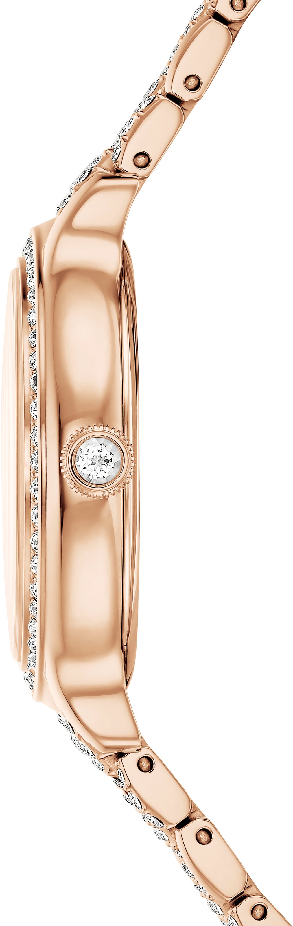Swarovski Quarzuhr »IMBER«, Armbanduhr, Damenuhr, Swiss Made, Edelstahlarmband, analog