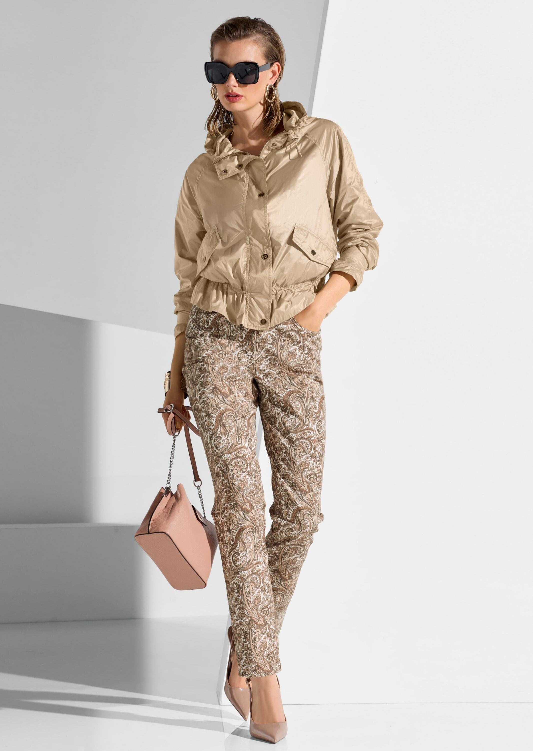 Madeleine Hooded Jacket Women Cappuccino 44 3