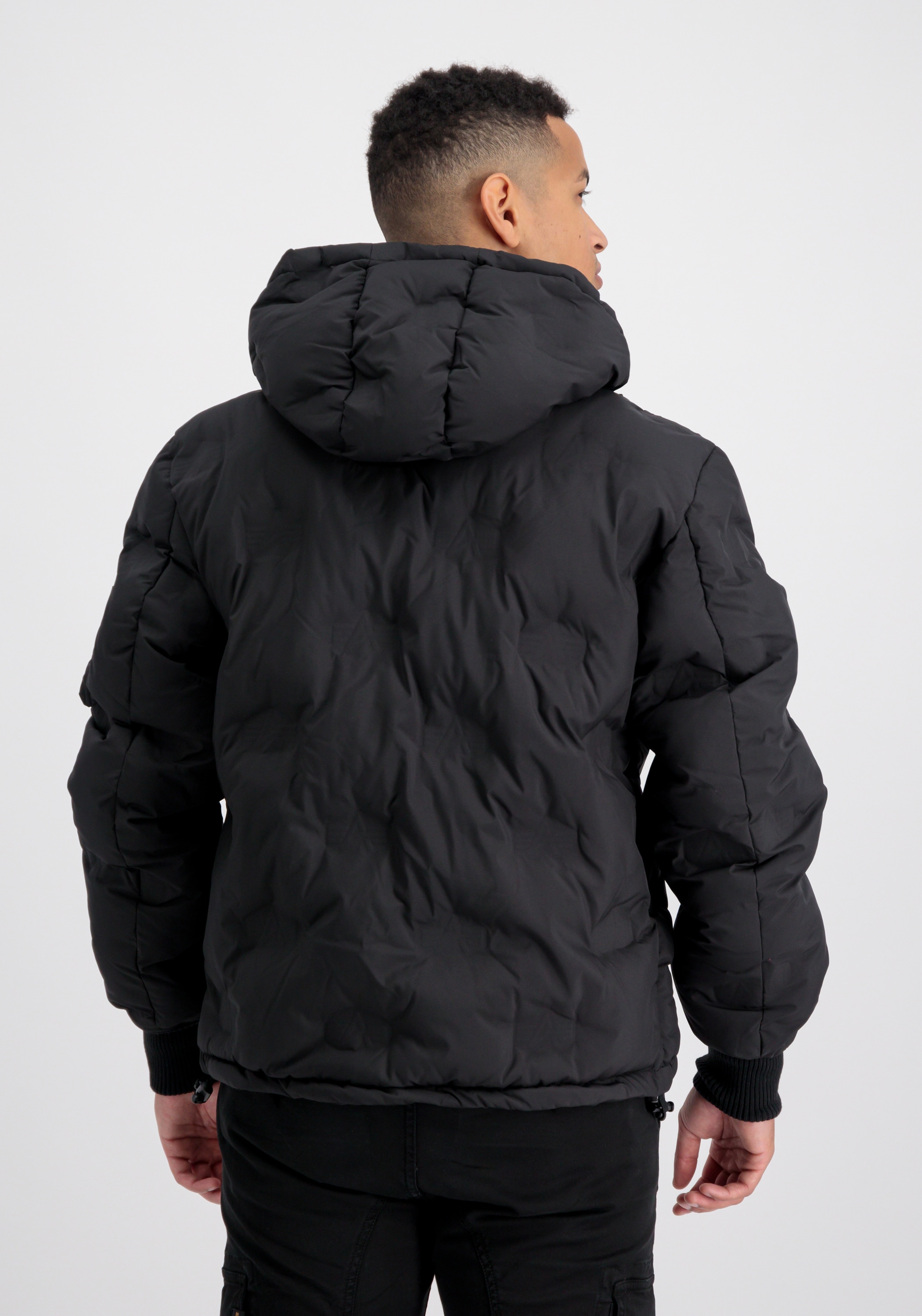 Alpha Industries Winterjacke »Alpha Industries Men - Cold Weather Jackets Hooded Logo Puffer«