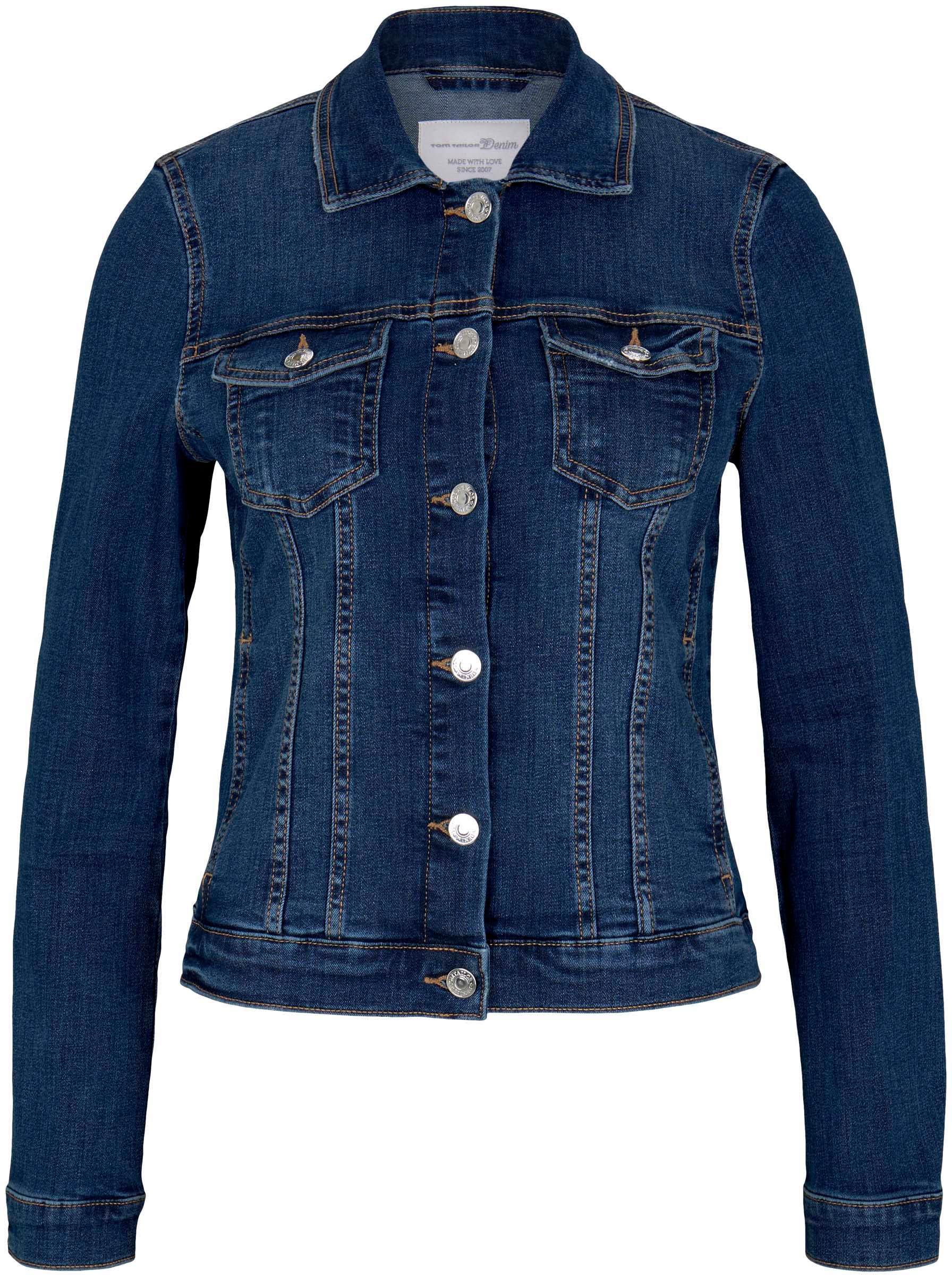 TOM TAILOR Denim Jeansjacke, mit Brusttaschen