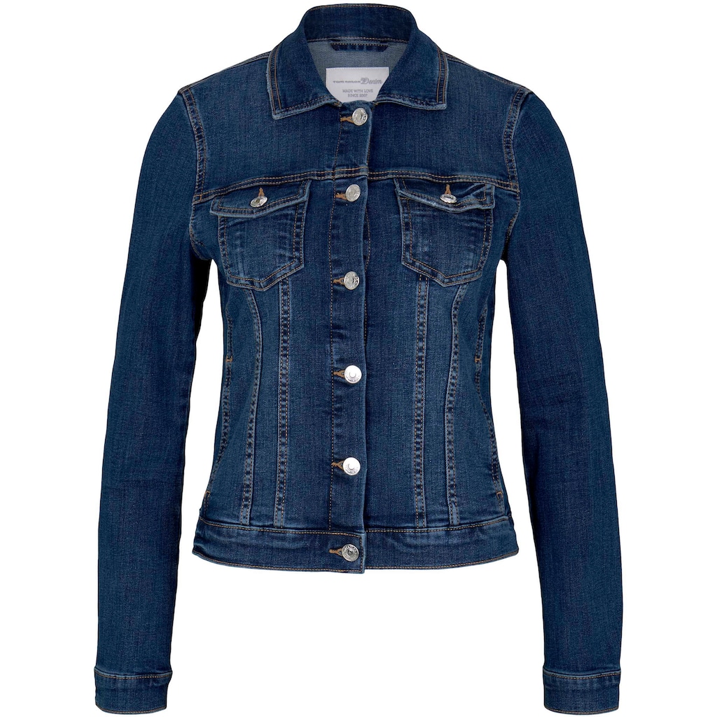 TOM TAILOR Denim Jeansjacke, mit Brusttaschen