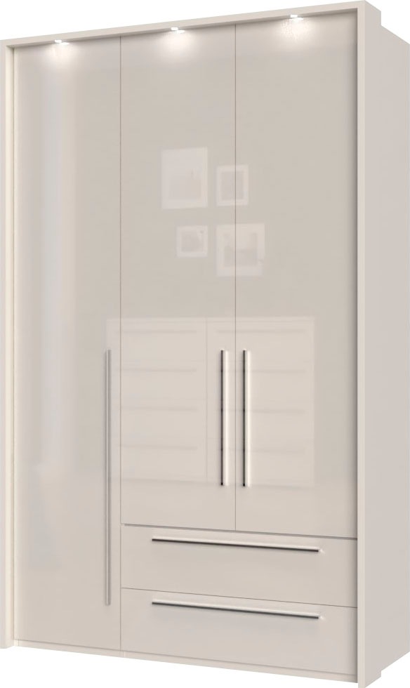 Places of Style Drehtürenschrank "Piano", weiß, verschiedene Breiten mit 2 günstig online kaufen