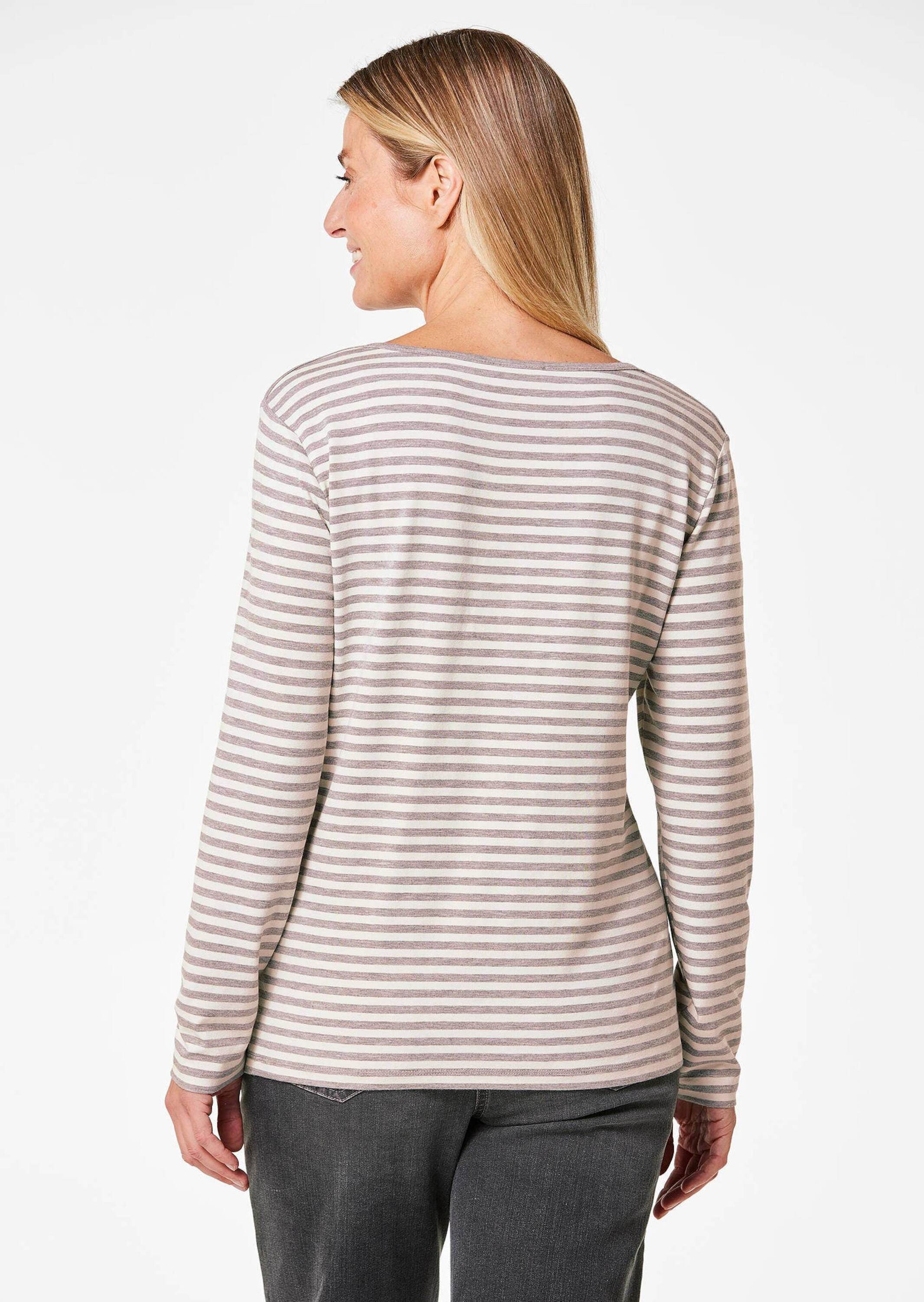 GOLDNER Longpullover »Ringelshirt mit U-Boot-Ausschnitt«