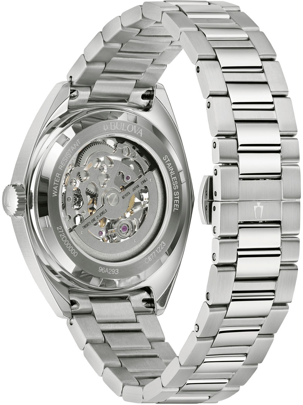Bulova Automatikuhr, Armbanduhr, Mechanische Uhr, Herrenuhr, Edelstahlarmband