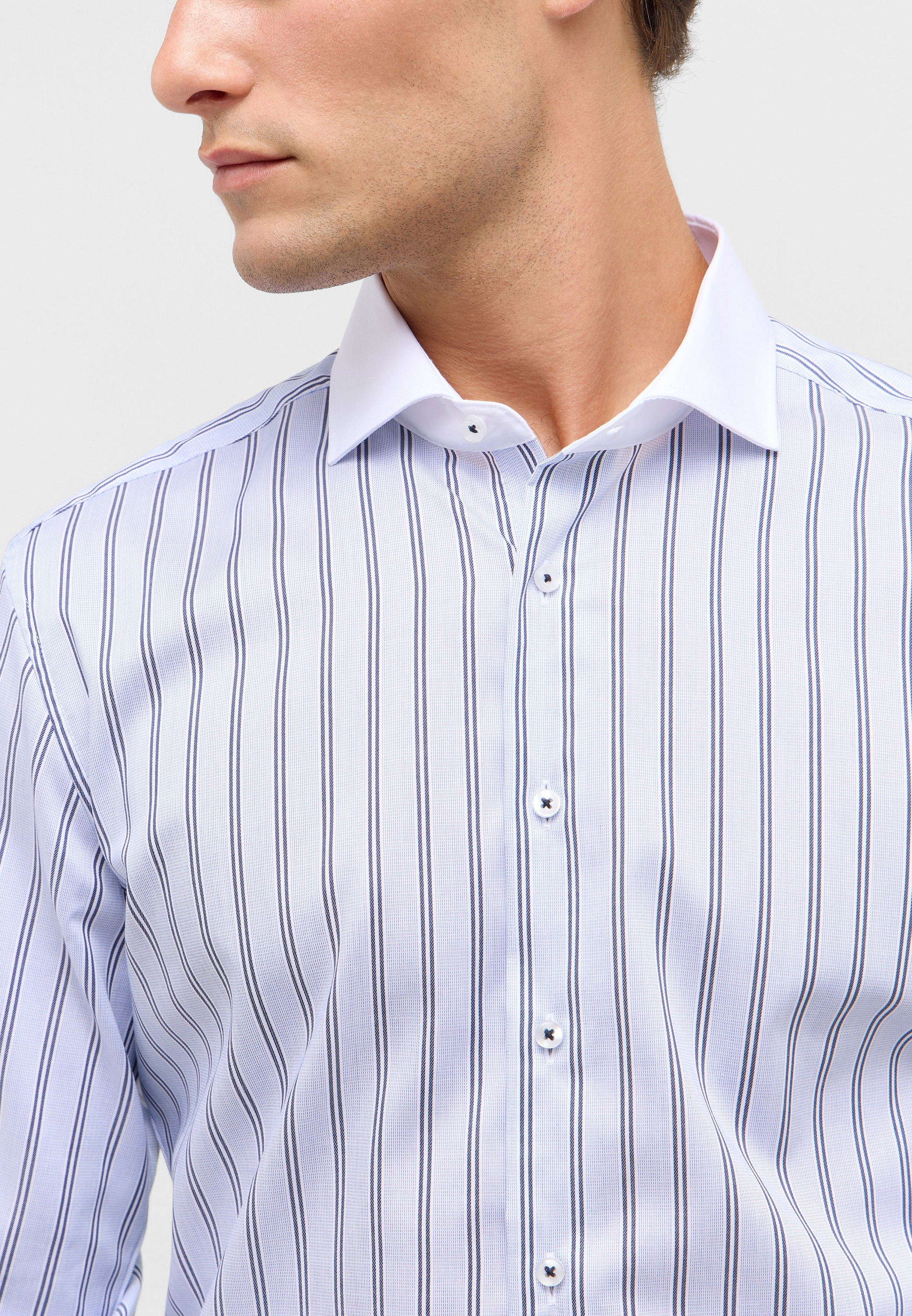 Thumbnail - Eterna Langarmhemd "SLIM FIT" NON IRON (bügelfrei)