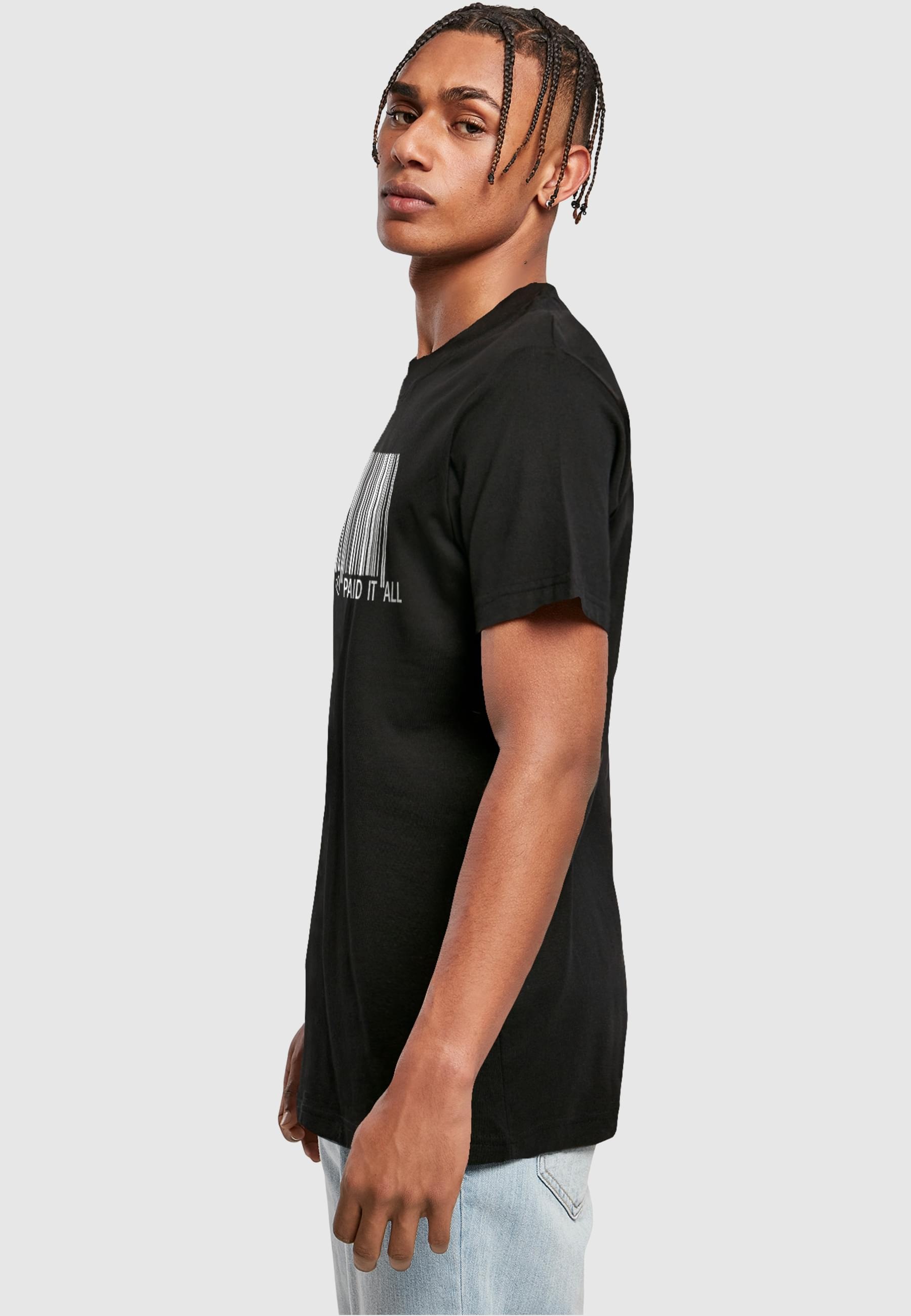 Merchcode T-Shirt »Merchcode Herren Dad Pay Barcode T-Shirt Round Neck«, (1 tlg.)