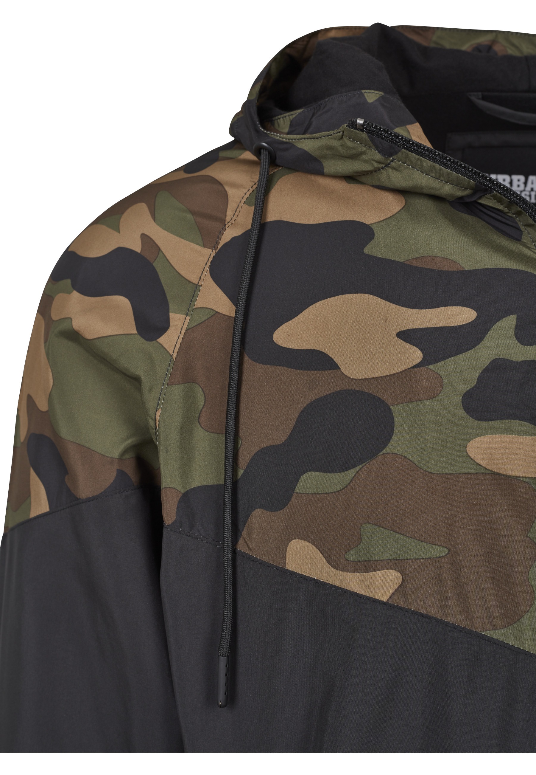 URBAN CLASSICS Anorak »Urban Classics Herren Pattern Arrow Windrunner« 1 Stk. tlg. mit Kapuze