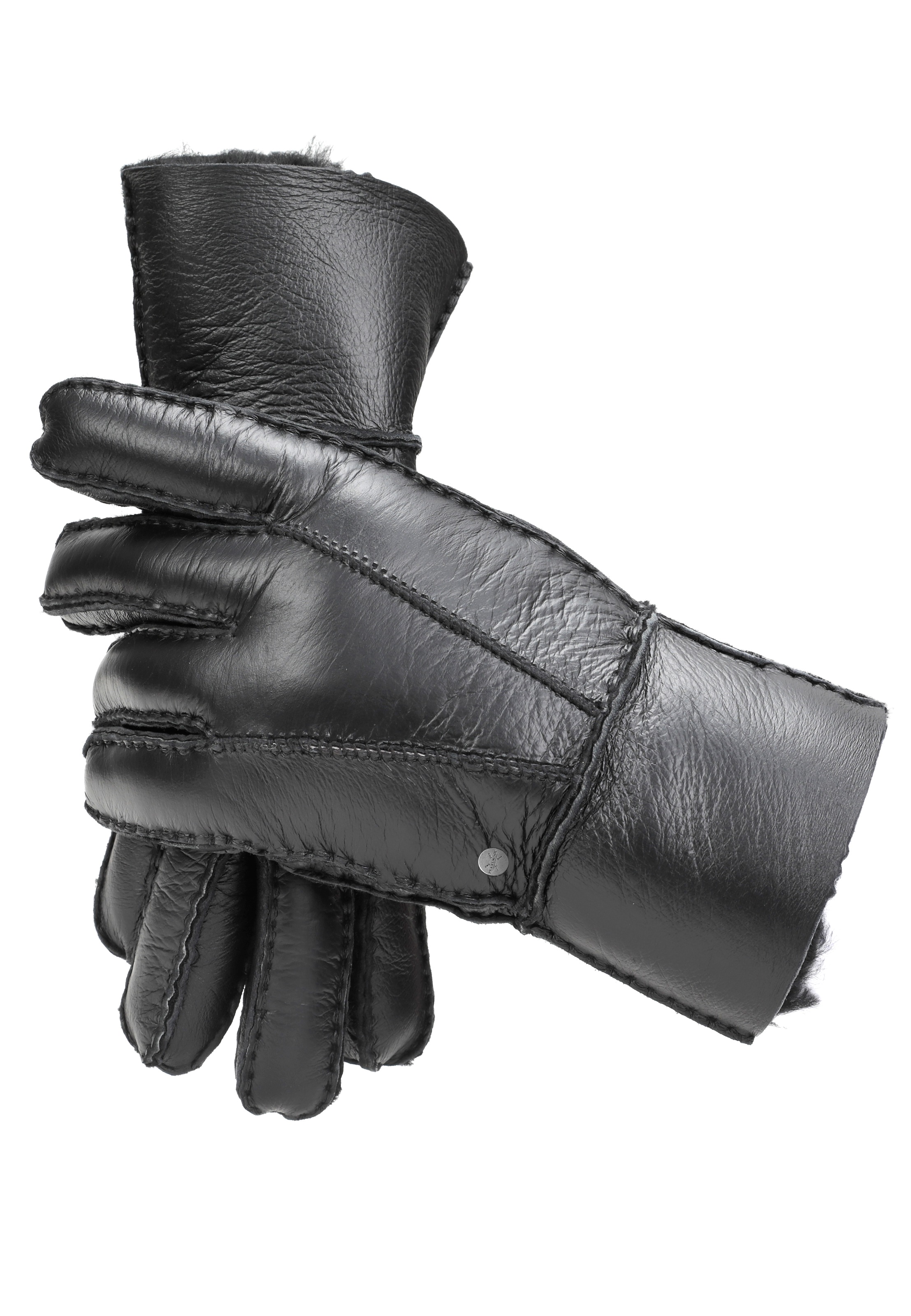PEARLWOOD Lederhandschuhe "BELL" warm gefüttert, höherer Schaft günstig online kaufen