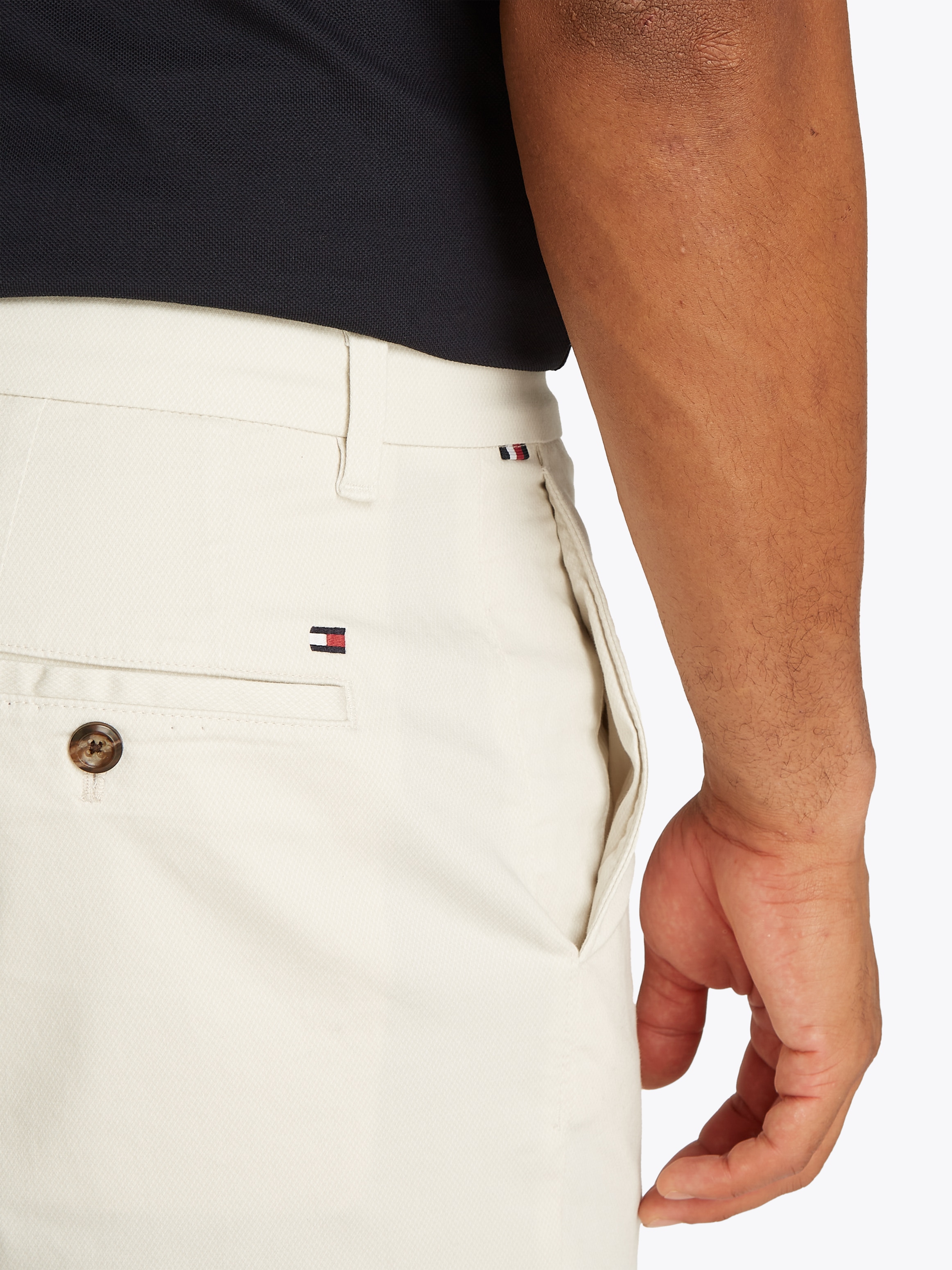 Tommy Hilfiger Shorts »HARLEM PRINTED STRUCTURE SHORT«, Mit Gürtelschlaufen