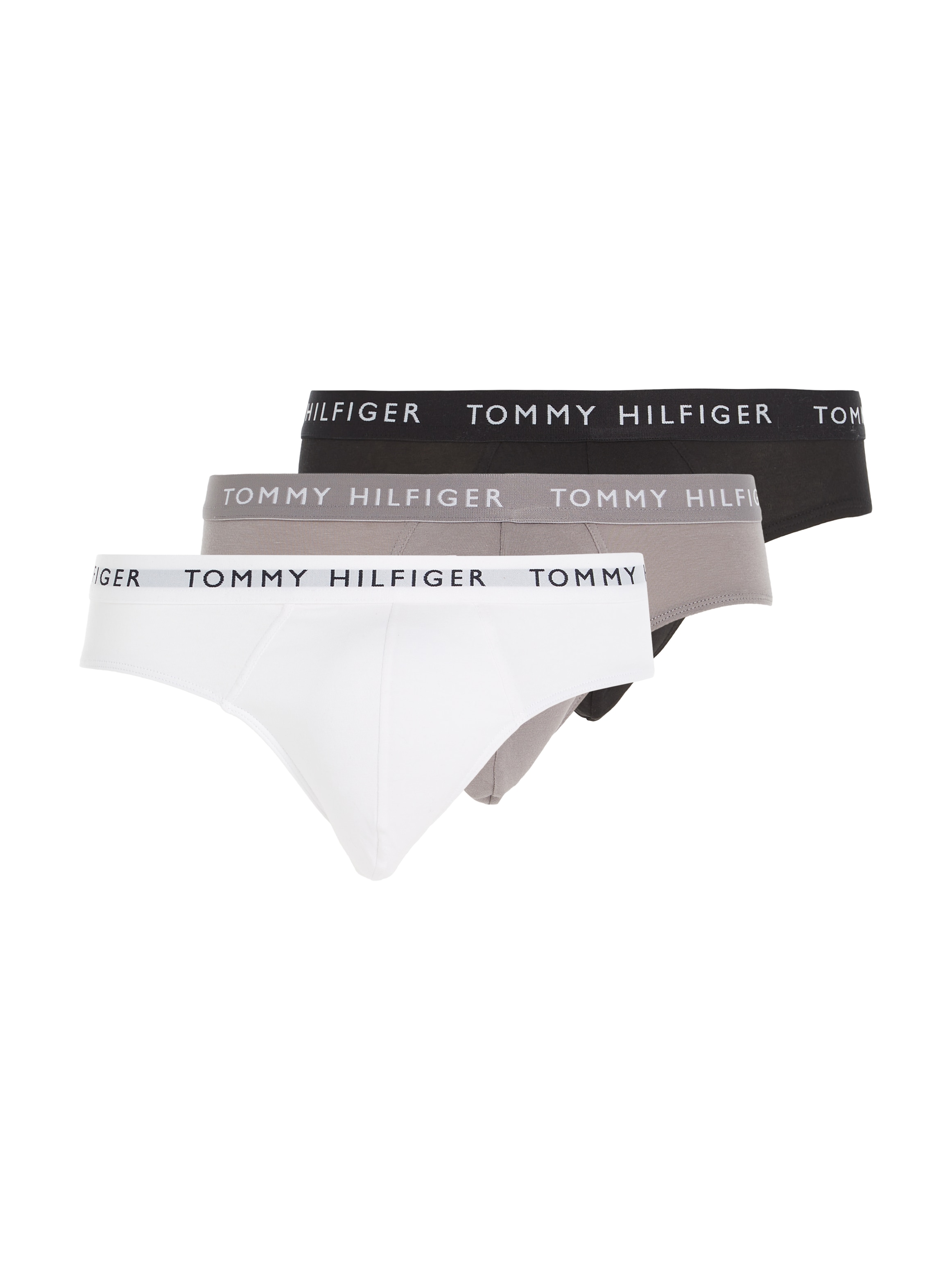 Tommy Hilfiger Underwear Slip, (Packung, 3 St., 3er-Pack), mit kontrastfarbenem Wäschebund