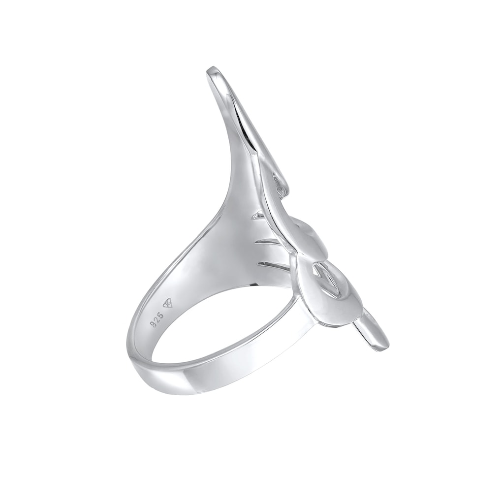 Nenalina Fingerring »Basic Wellen Geschwungen Schlicht 925 Silber«