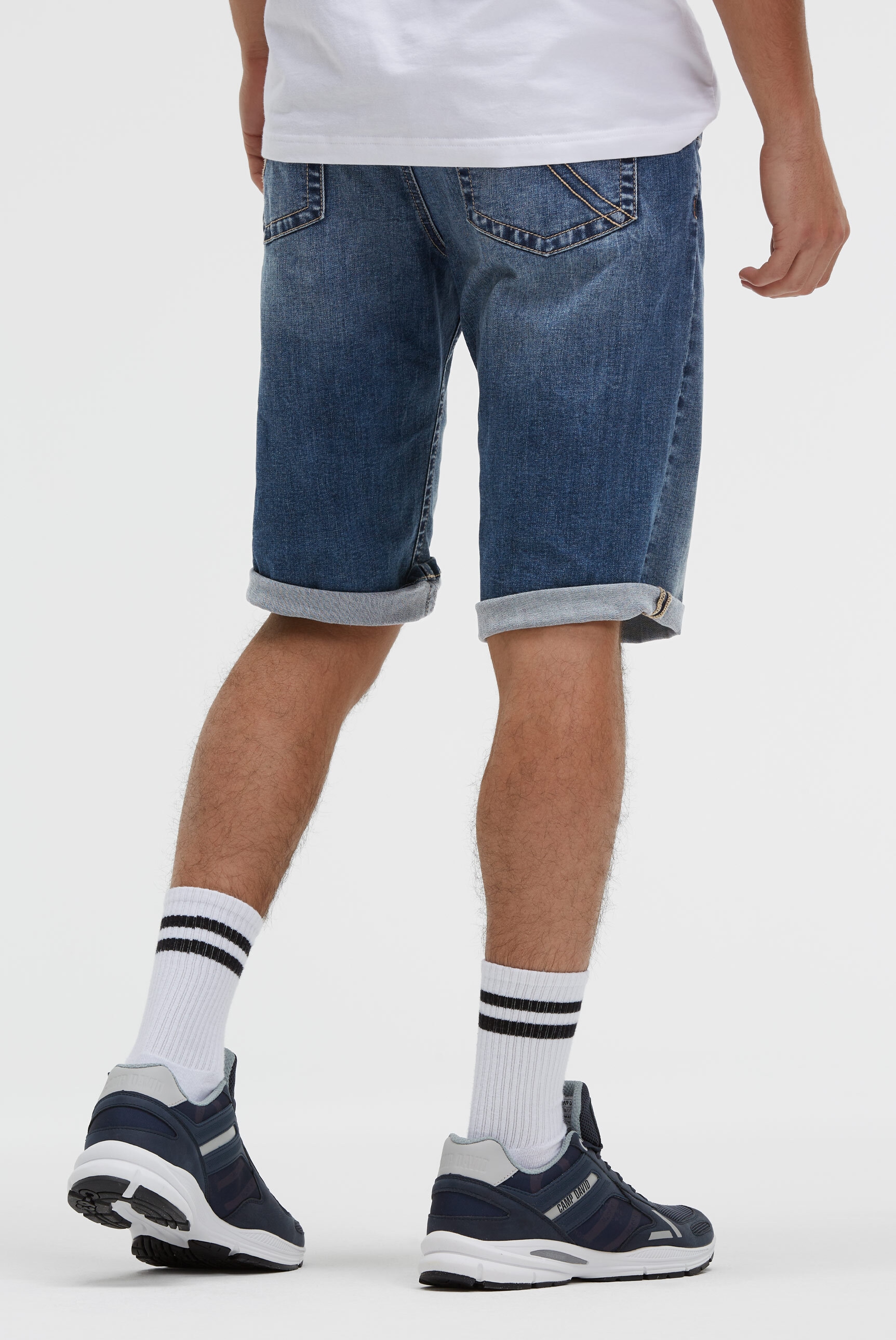 CAMP DAVID Jeansshorts mit Turn-Up Saum