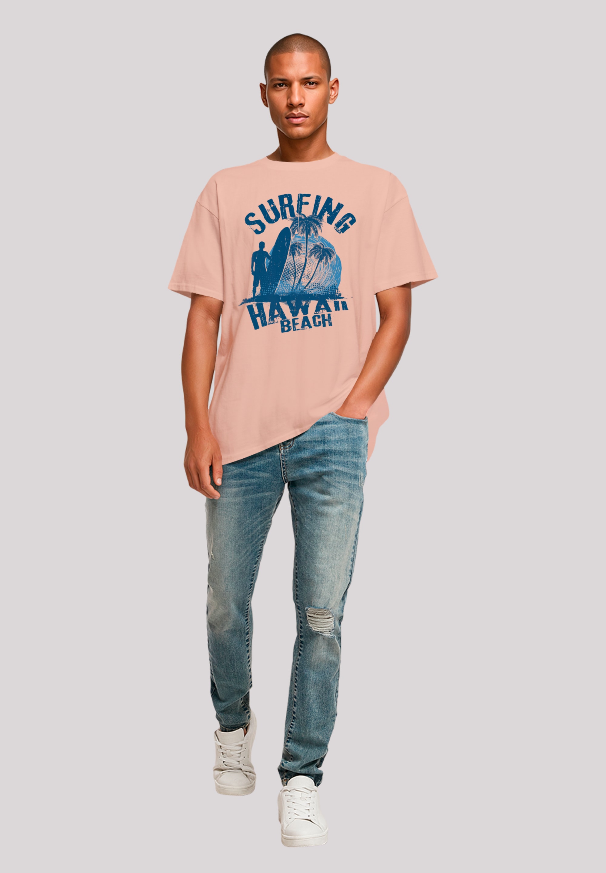 F4NT4STIC T-Shirt »Hawaii Surf Beach Summer«, Premium Qualität