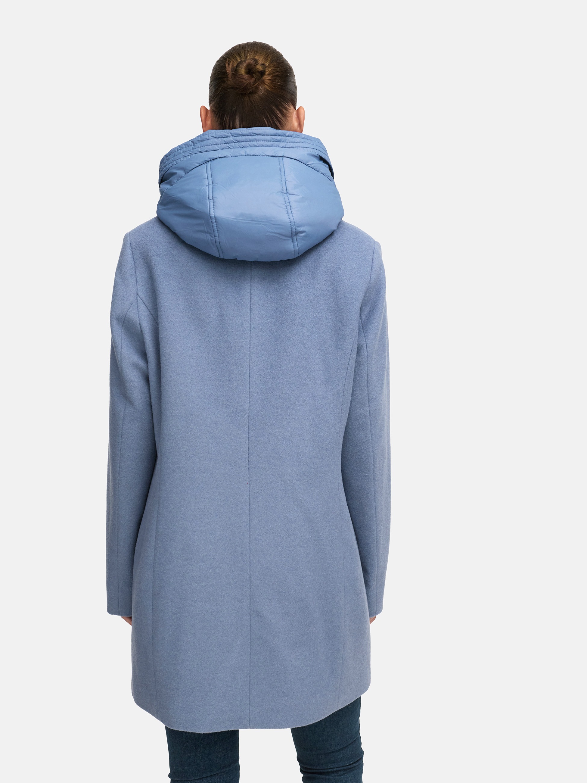 Thumbnail - MANISA Wolljacke mit Kapuze mit herausnehmbarer Kapuze