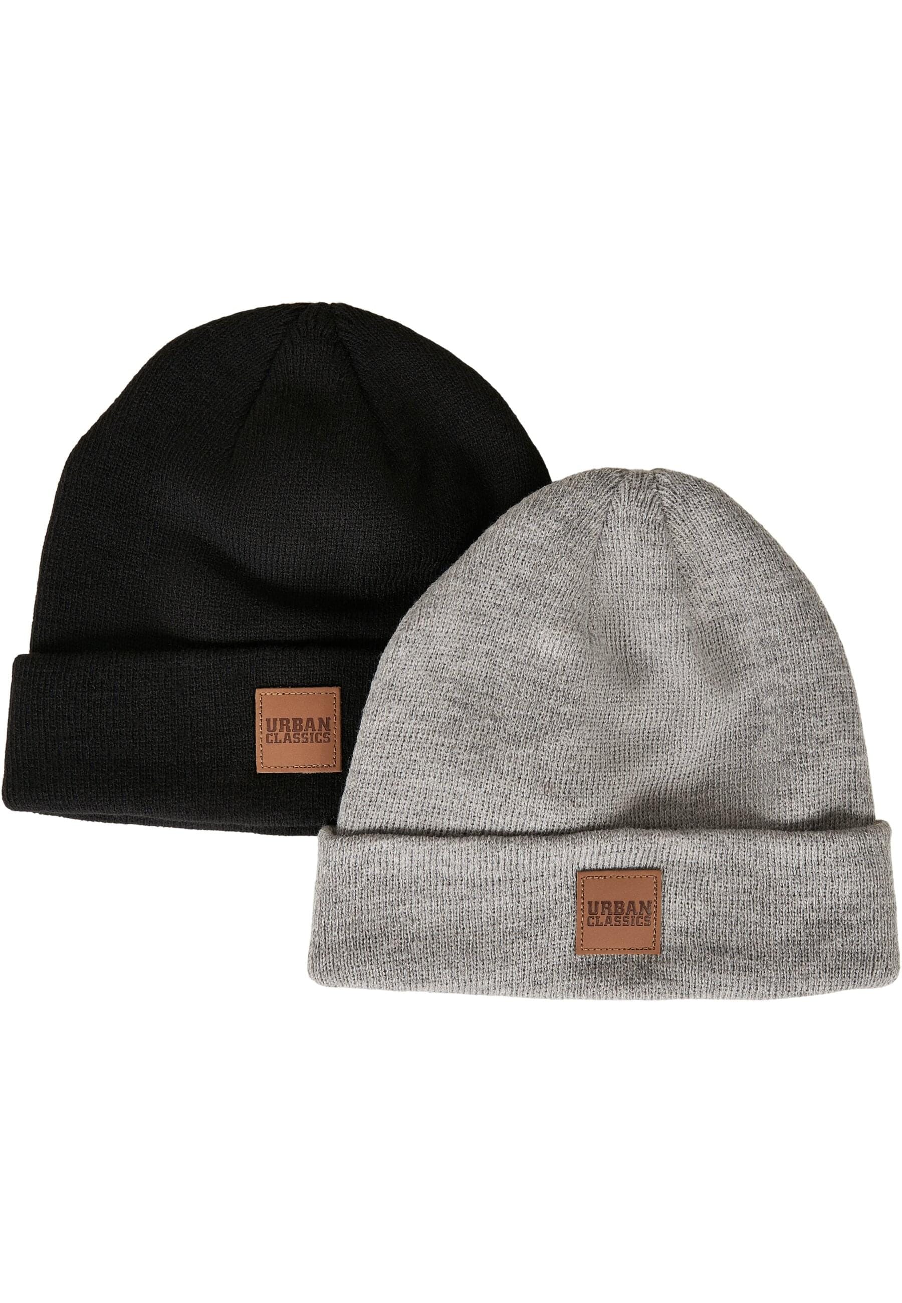 Beanie »Urban Classics Damen Logopatch Beanie Kids 2-Pack«, (1 St.)