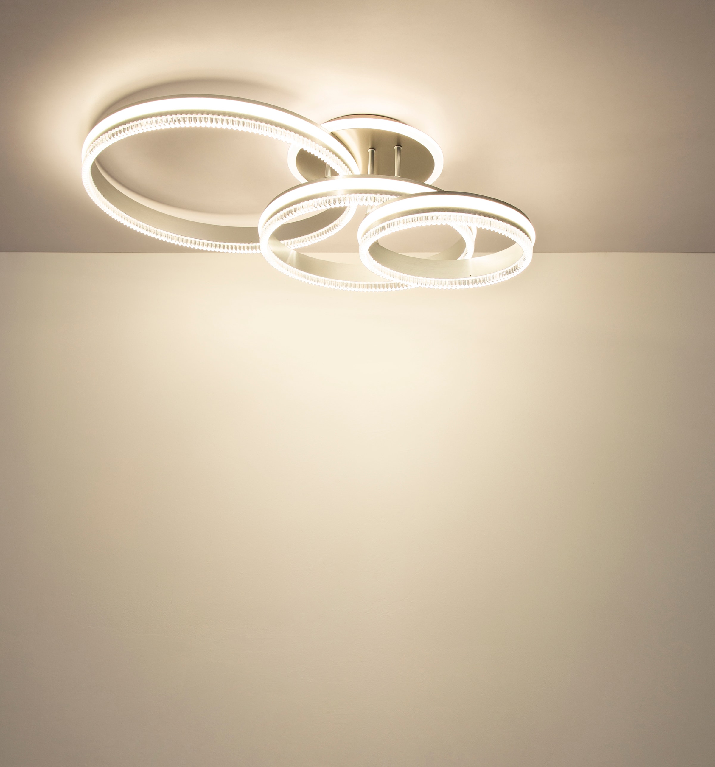 GLOBO LIGHTING Deckenleuchte »FRANCINE« LED-Modul 1 Stk. Große dimmbare Deckenleuchte, smart, Fernbedienung, elegant