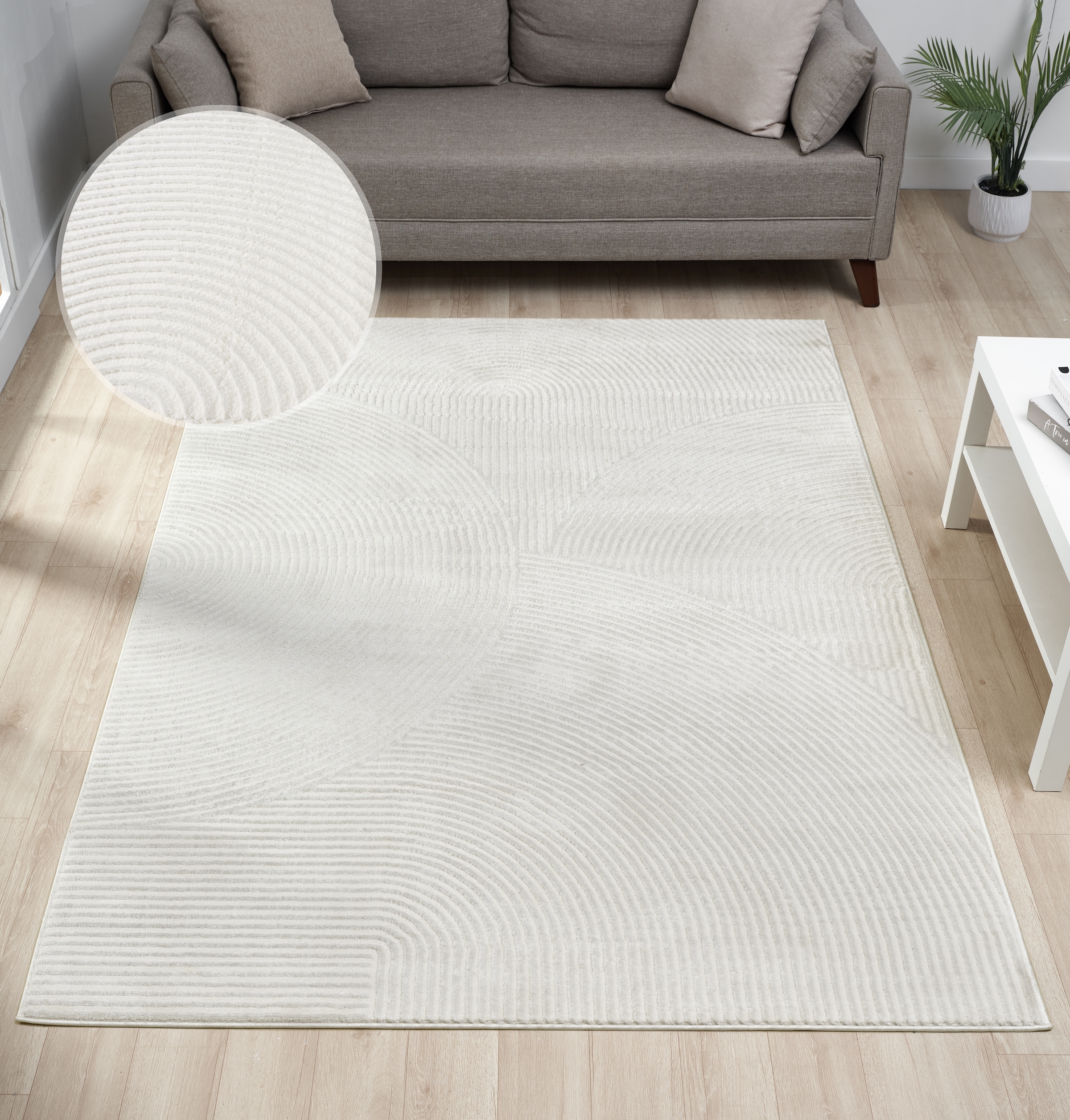 OTTO home Teppich "Bentori, Hoch-Tief-Struktur, Scandi" rechteckig 11 mm Hö günstig online kaufen