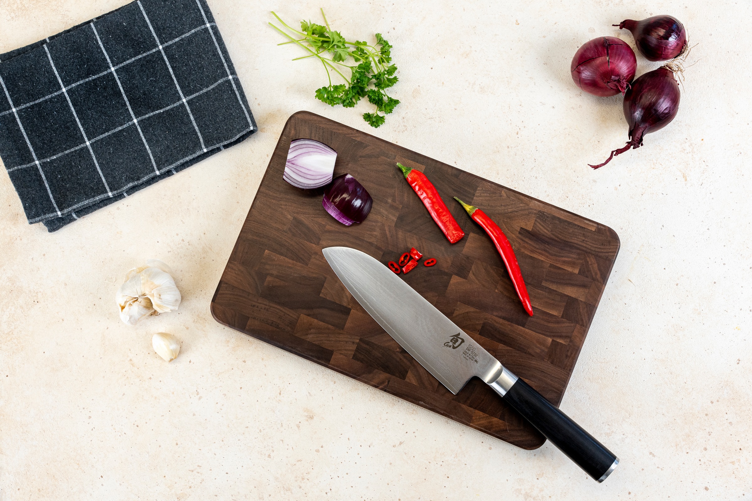 Continenta Schneidebrett "Walnuss, Stirnholz - mit hoher Materialstärke" mi günstig online kaufen