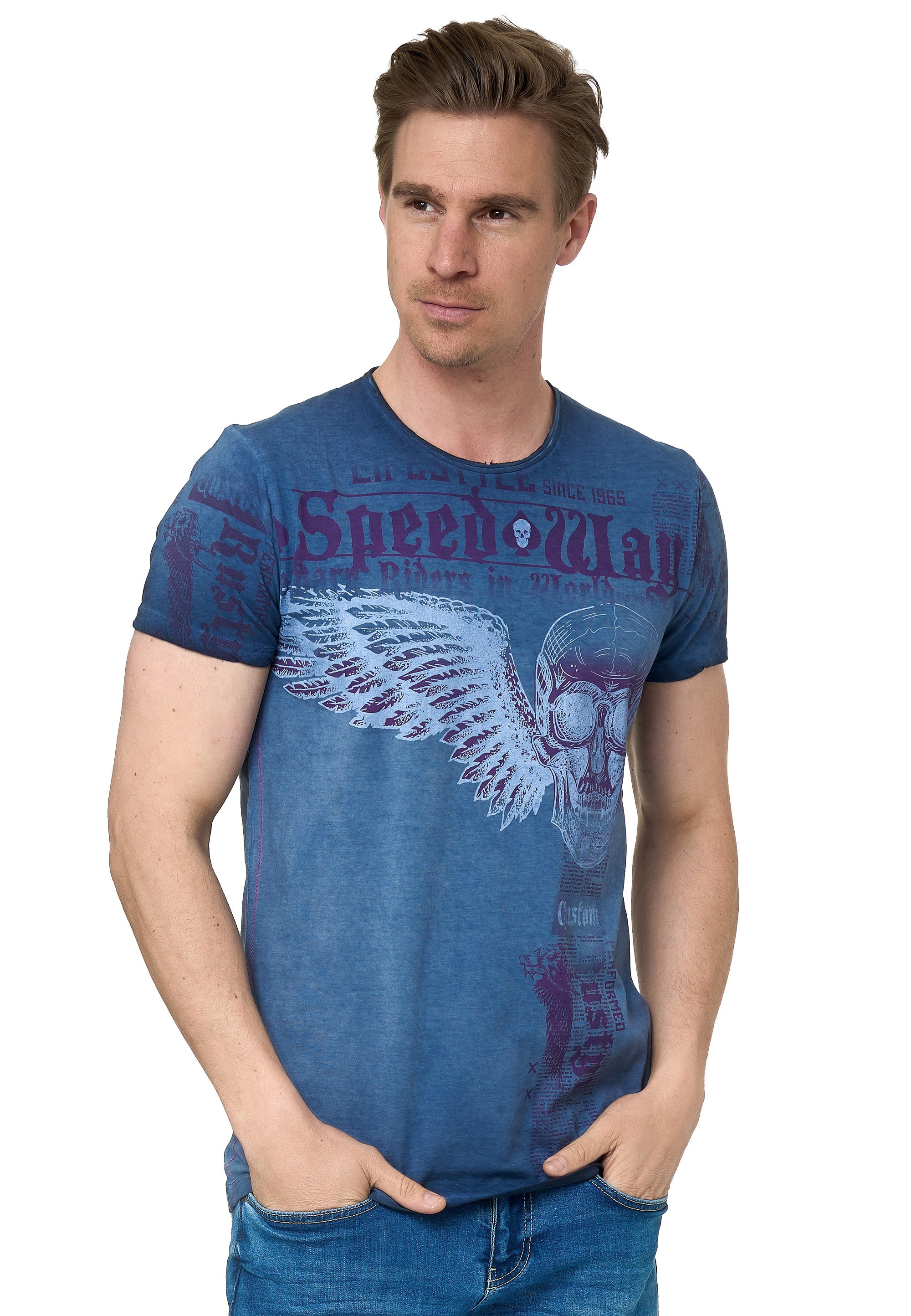 Rusty Neal T-Shirt, mit coolem Allover-Print ▷ für | BAUR