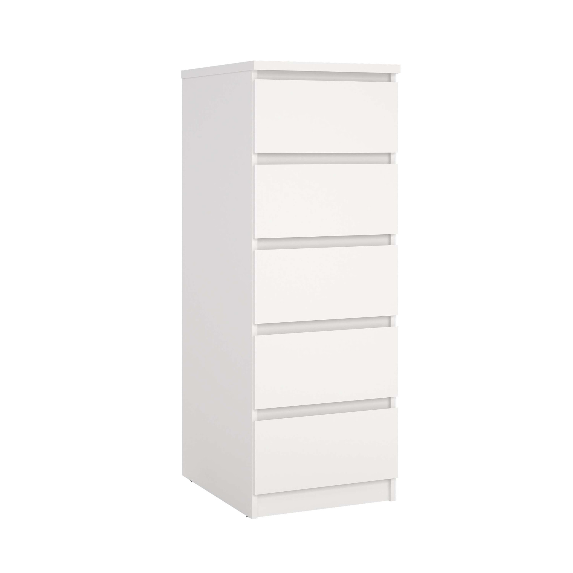 Home affaire Highboard "Naia, Hochkommode, 5 Schubladen, Aufbewahrung, grifflose Front" Modern, skandinavisches Design, Schmal, in mehrere Farben