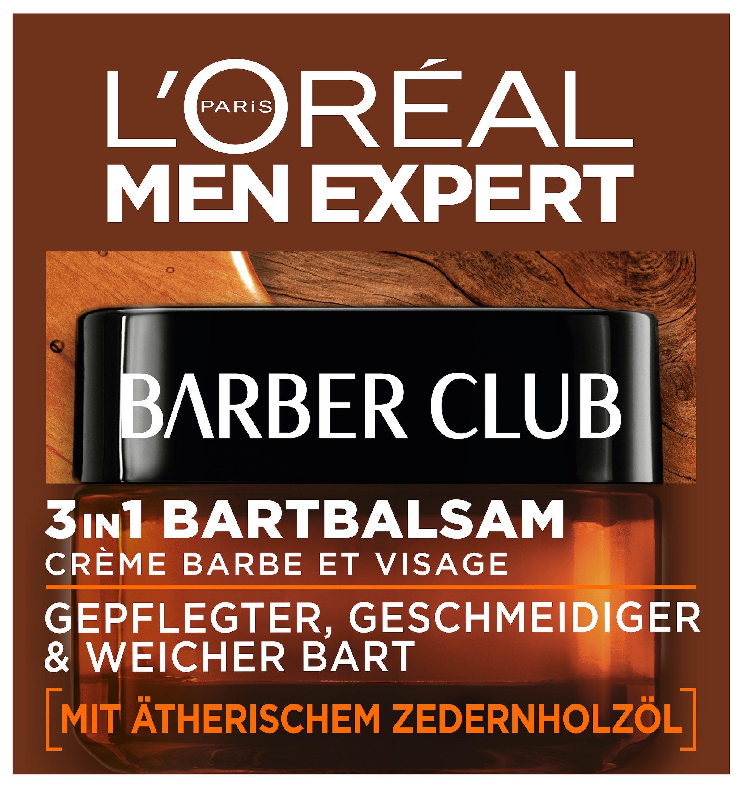 L'ORÉAL PARIS MEN EXPERT Bartbalsam »BARBER CLUB BART + HAUT« weiches Bartgefühl, pflegt Bart und Gesicht, zieht schnell ein