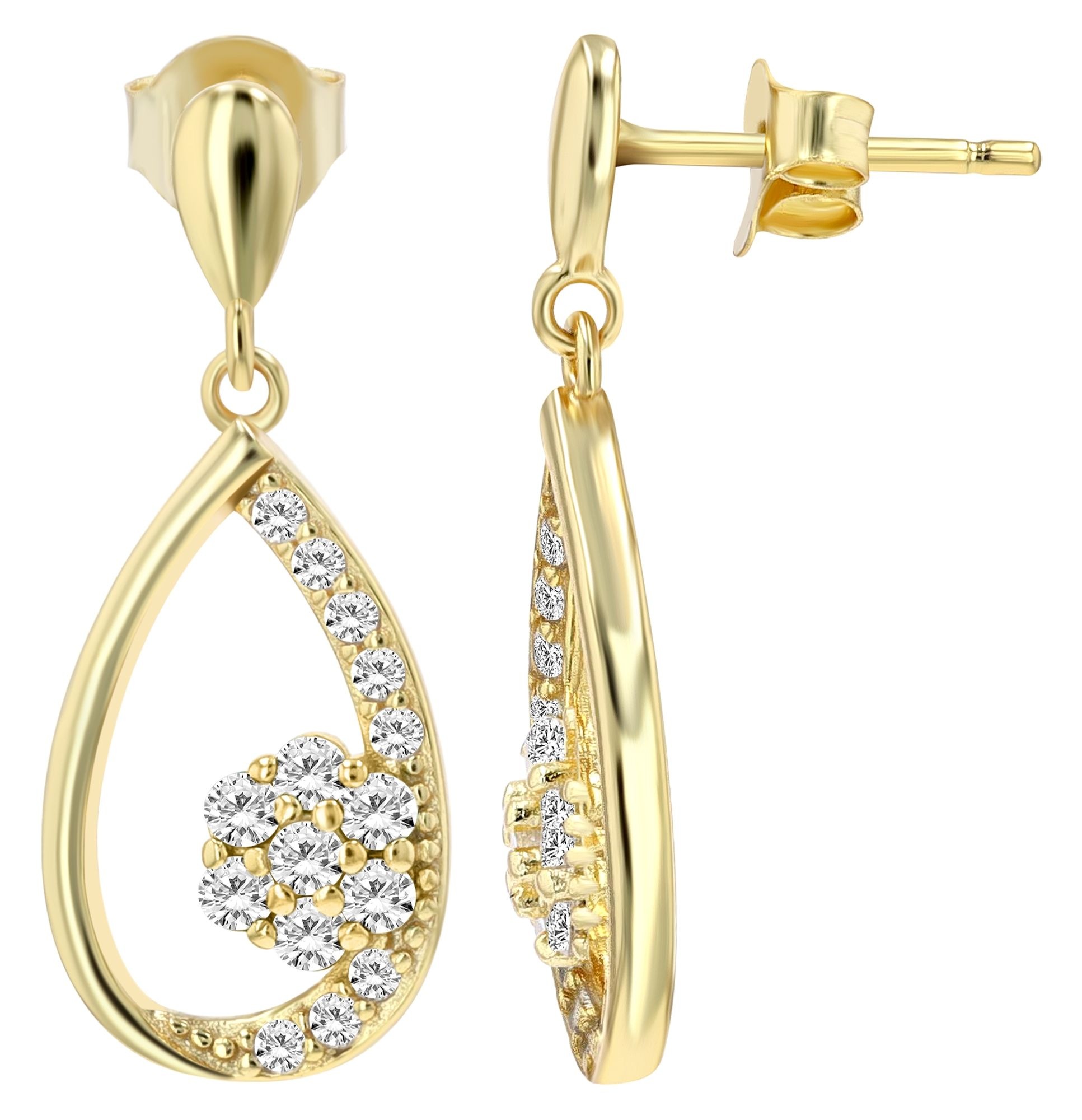 Adelia´s Paar Ohrhänger "Damen Ohrringe – Ohrhänger aus 925 Silber mit Zirk günstig online kaufen