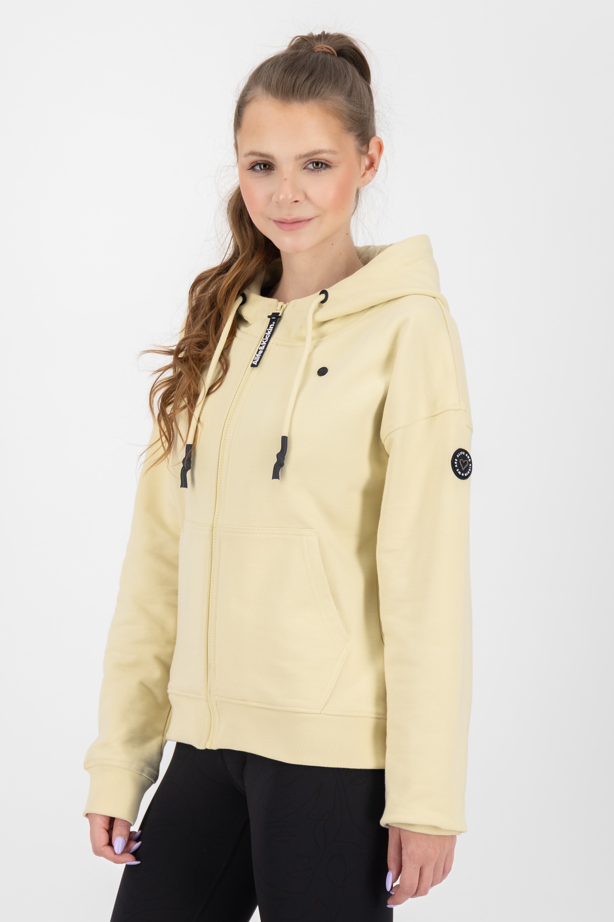 Alife & Kickin Kapuzensweatjacke »Damen TwiggyAK A«, Basic Hoodie Kapuzenpullover, Sweatshirt mit Kapuze