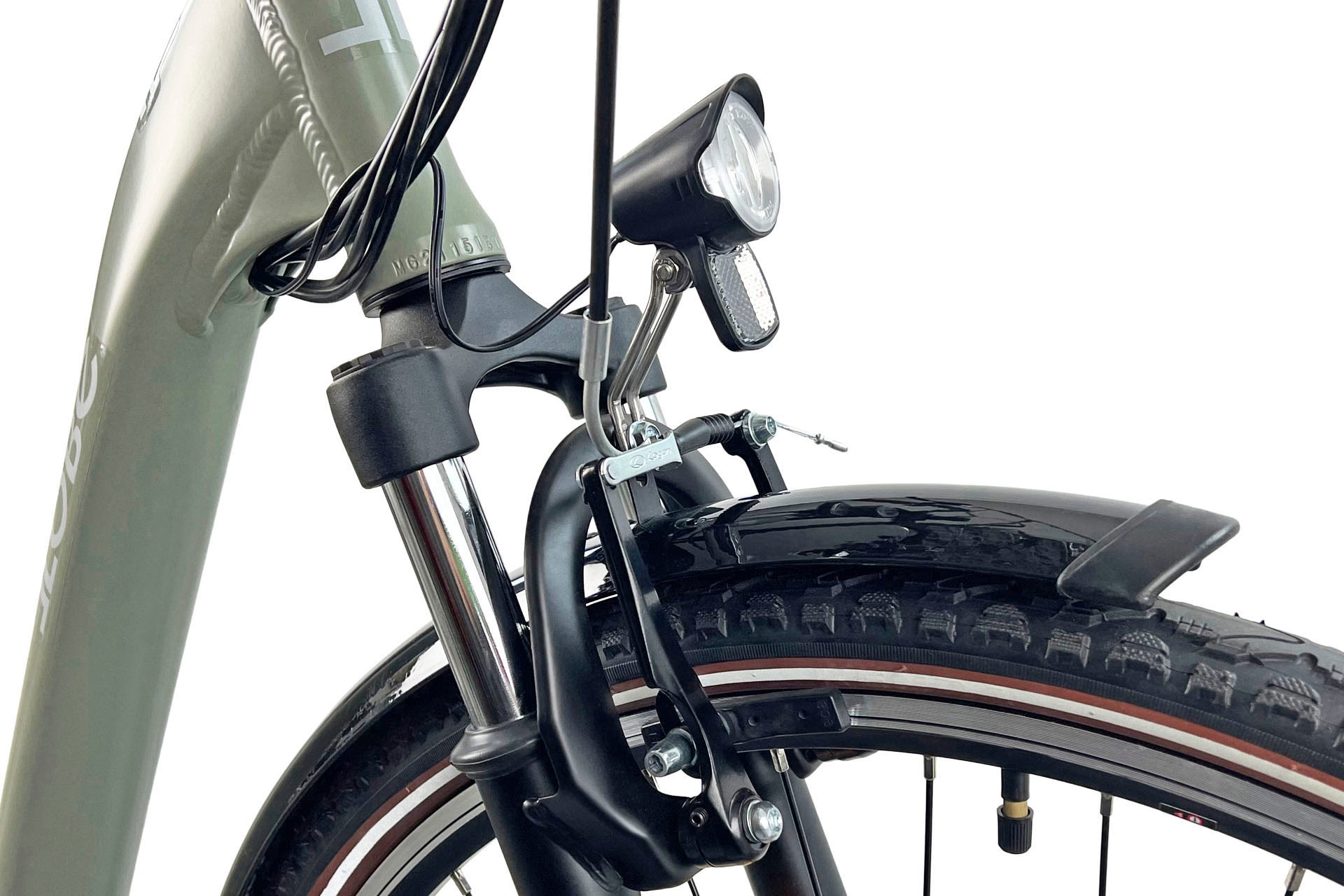 LLobe E-Bike »City E-Bike 28" County grün«, Shimano, Altus, Heckmotor 250 W