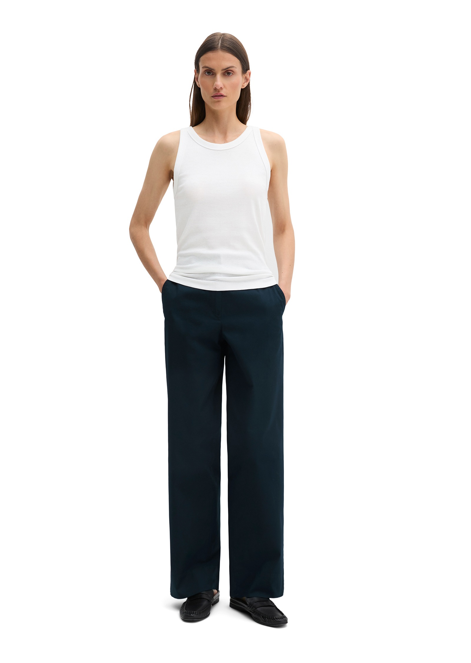 Marc O'Polo T-Shirt »aus Rippjersey«